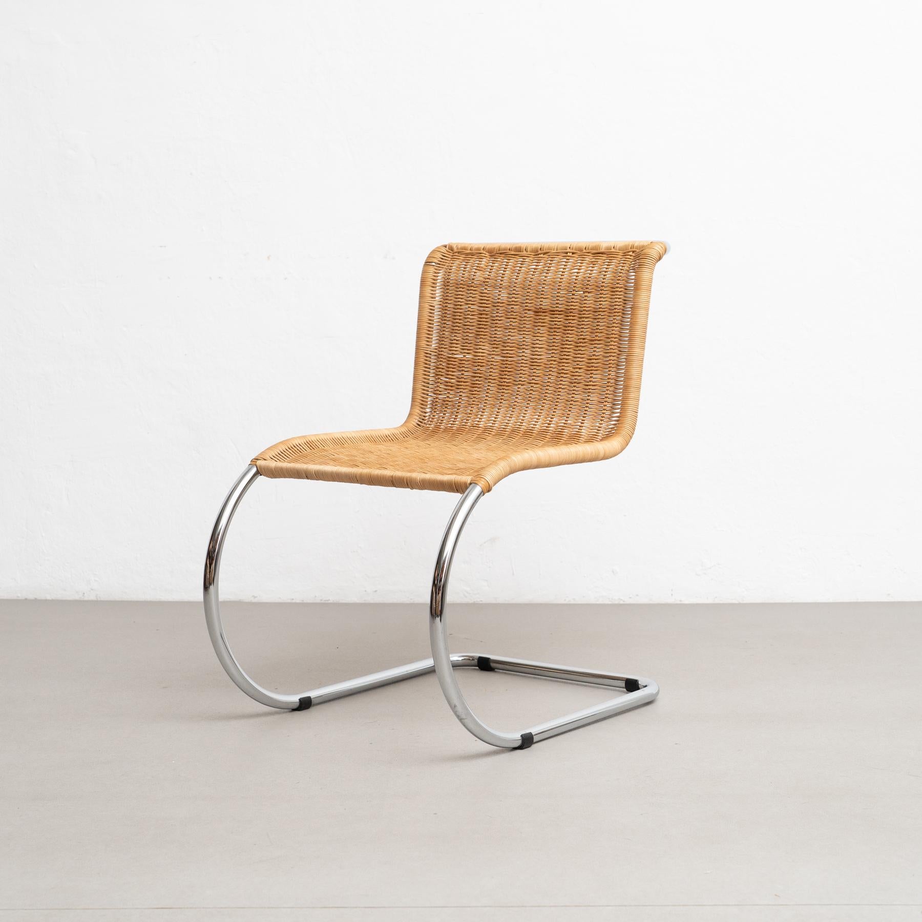 Mies Van Der Rohe B42 Rattan Easy Chair by Tecta, circa 1960 Bon état - En vente à Barcelona, Barcelona