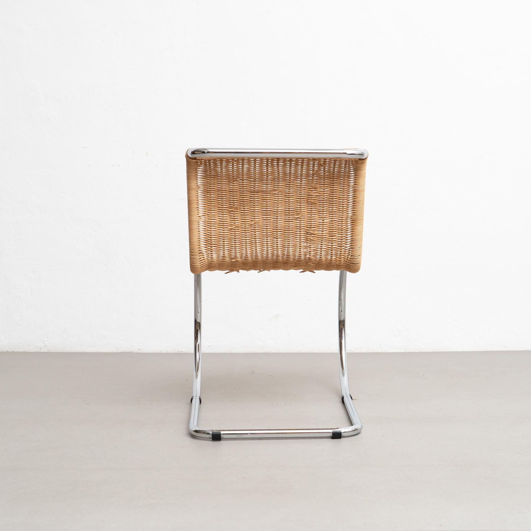 Milieu du XXe siècle Mies Van Der Rohe B42 Rattan Easy Chair by Tecta, circa 1960 en vente