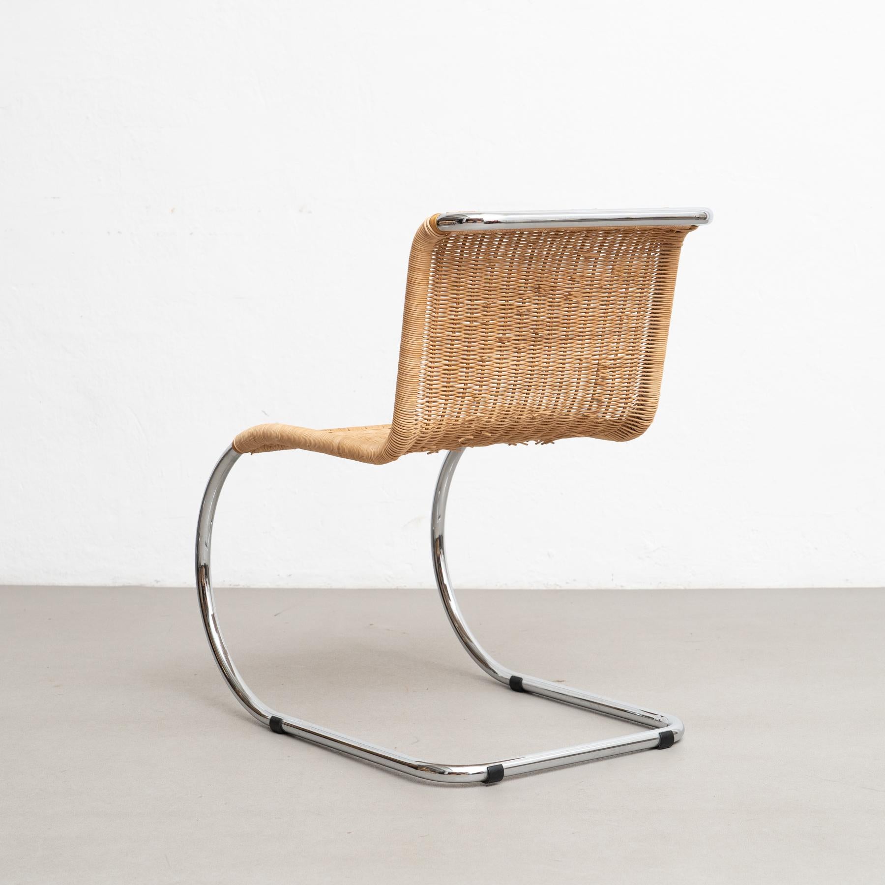 Mies Van Der Rohe B42 Rattan Sessel von Tecta, um 1960 (Mitte des 20. Jahrhunderts) im Angebot