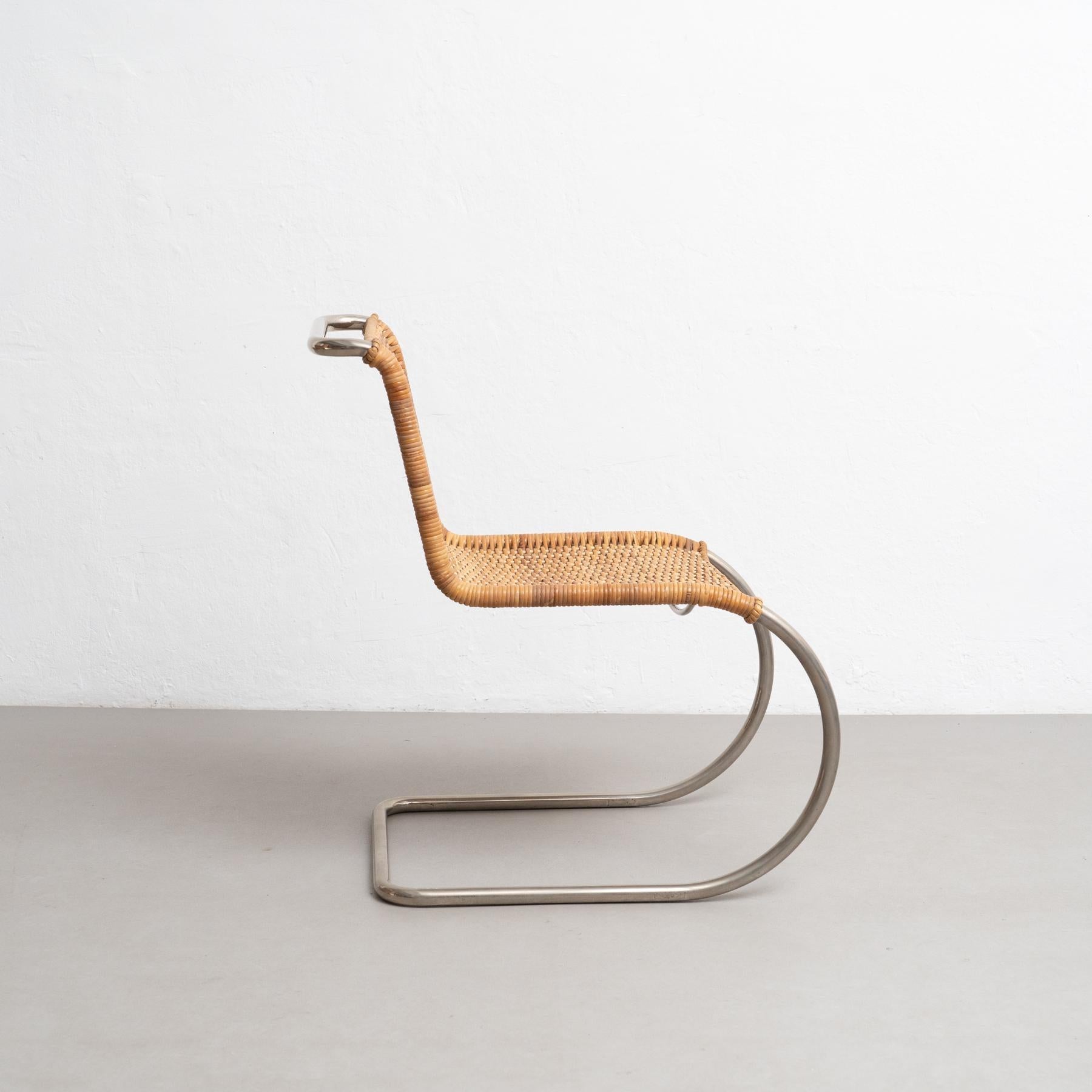 Mid-20th Century Mies Van Der Rohe B42 Rattan Easy Chair by Tecta, circa 1960