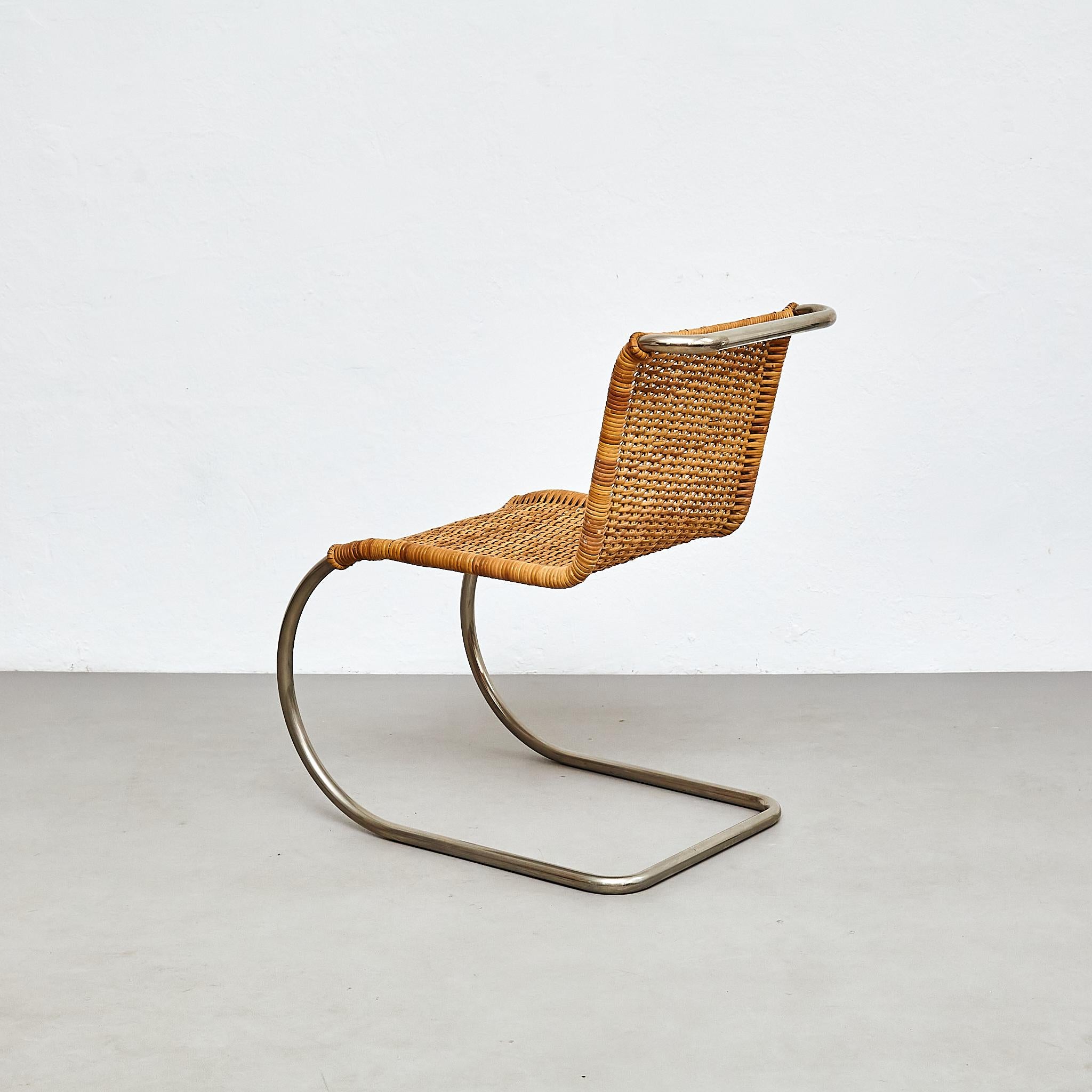 Mies Van Der Rohe B42 Rattan Easy Chair by Tecta, circa 1960 1