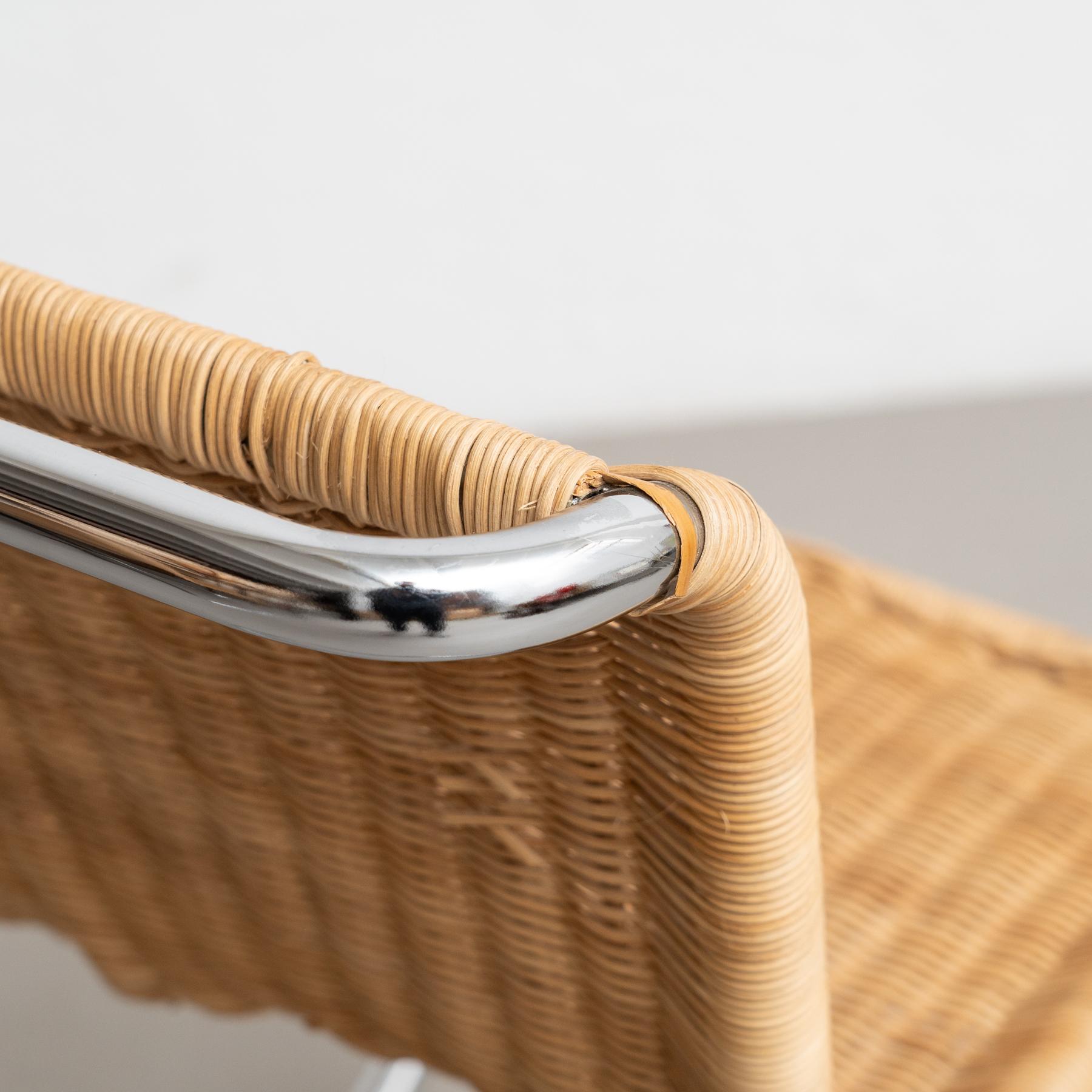 Mies Van Der Rohe B42 Rattan Sessel von Tecta, um 1960 im Angebot 1