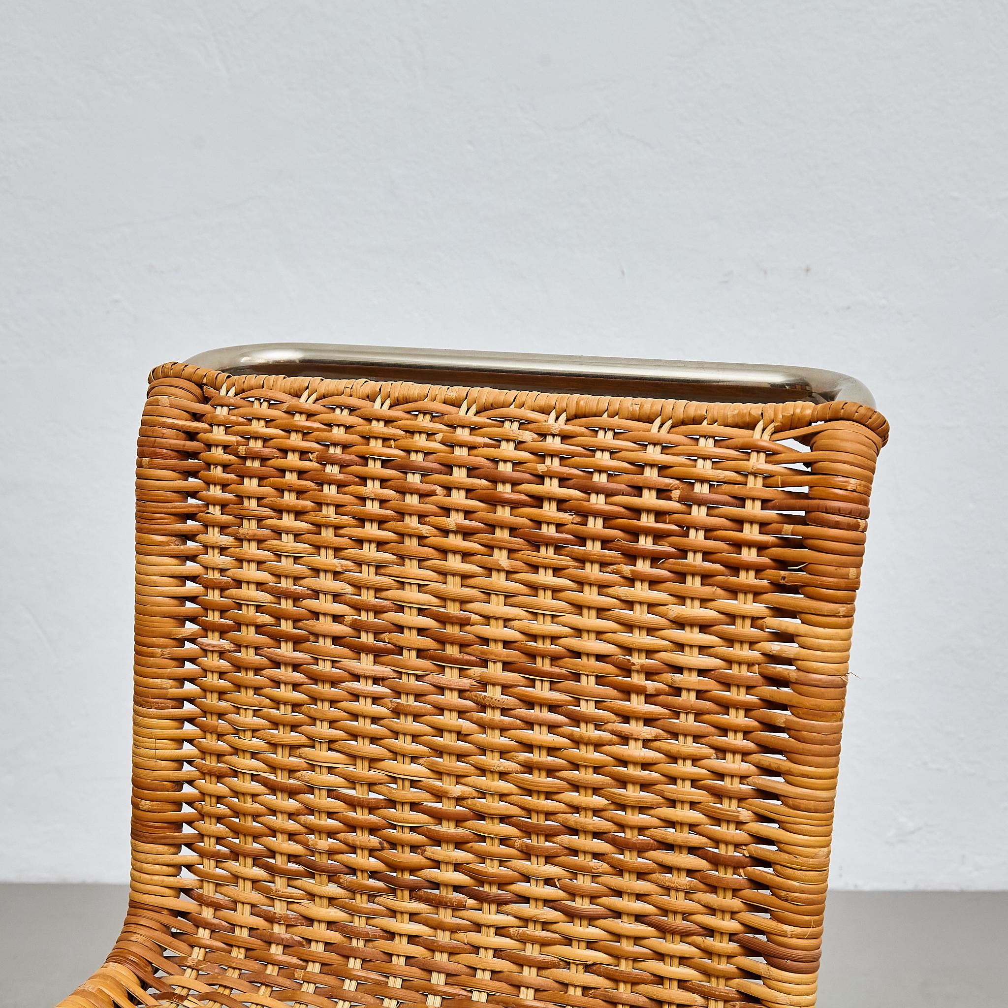 Mies Van Der Rohe B42 Rattan Easy Chair by Tecta, circa 1960 2