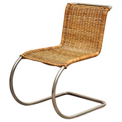 Mies Van Der Rohe B42 Rattan Easy Chair by Tecta, circa 1960