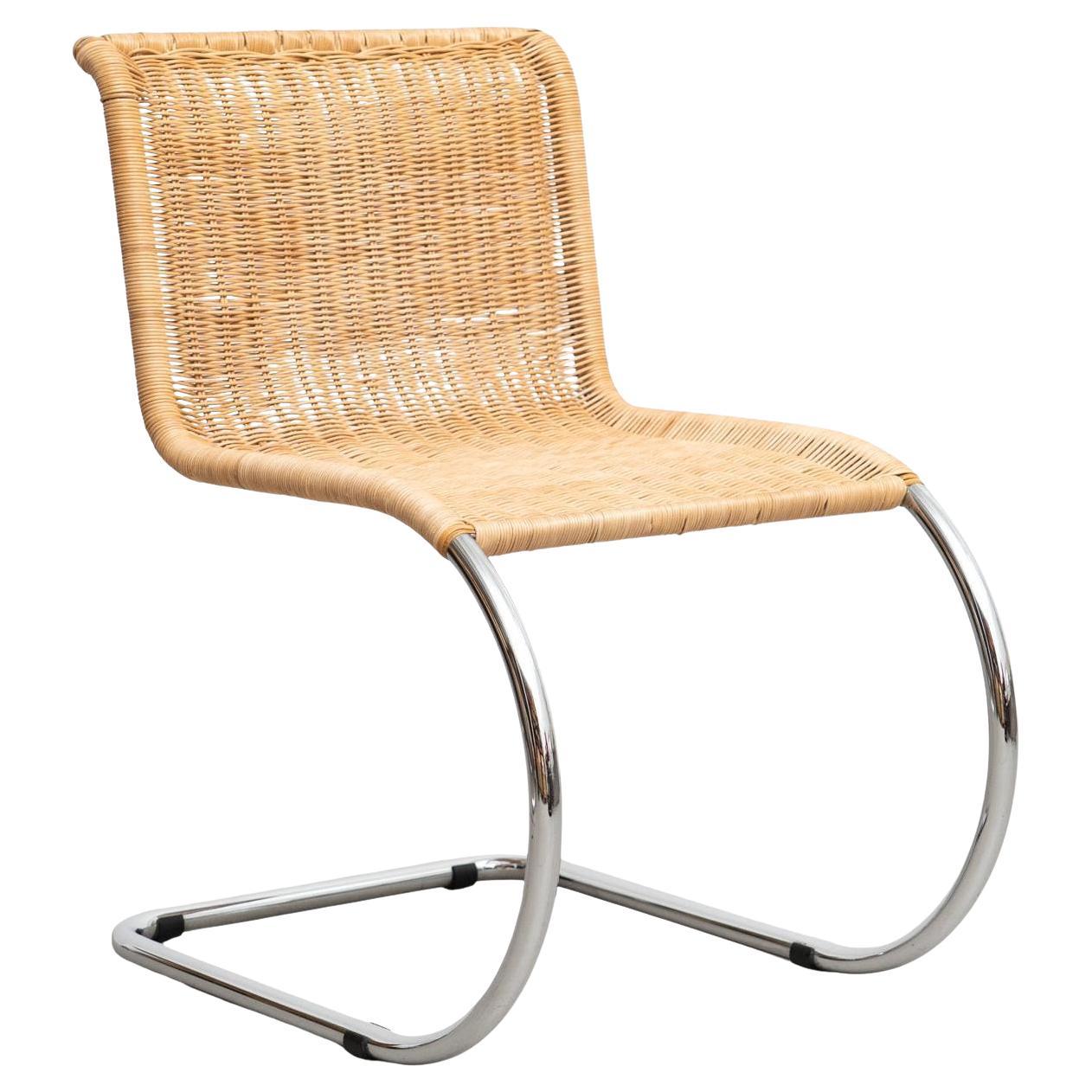 Mies Van Der Rohe B42 Rattan Easy Chair by Tecta, circa 1960 For Sale