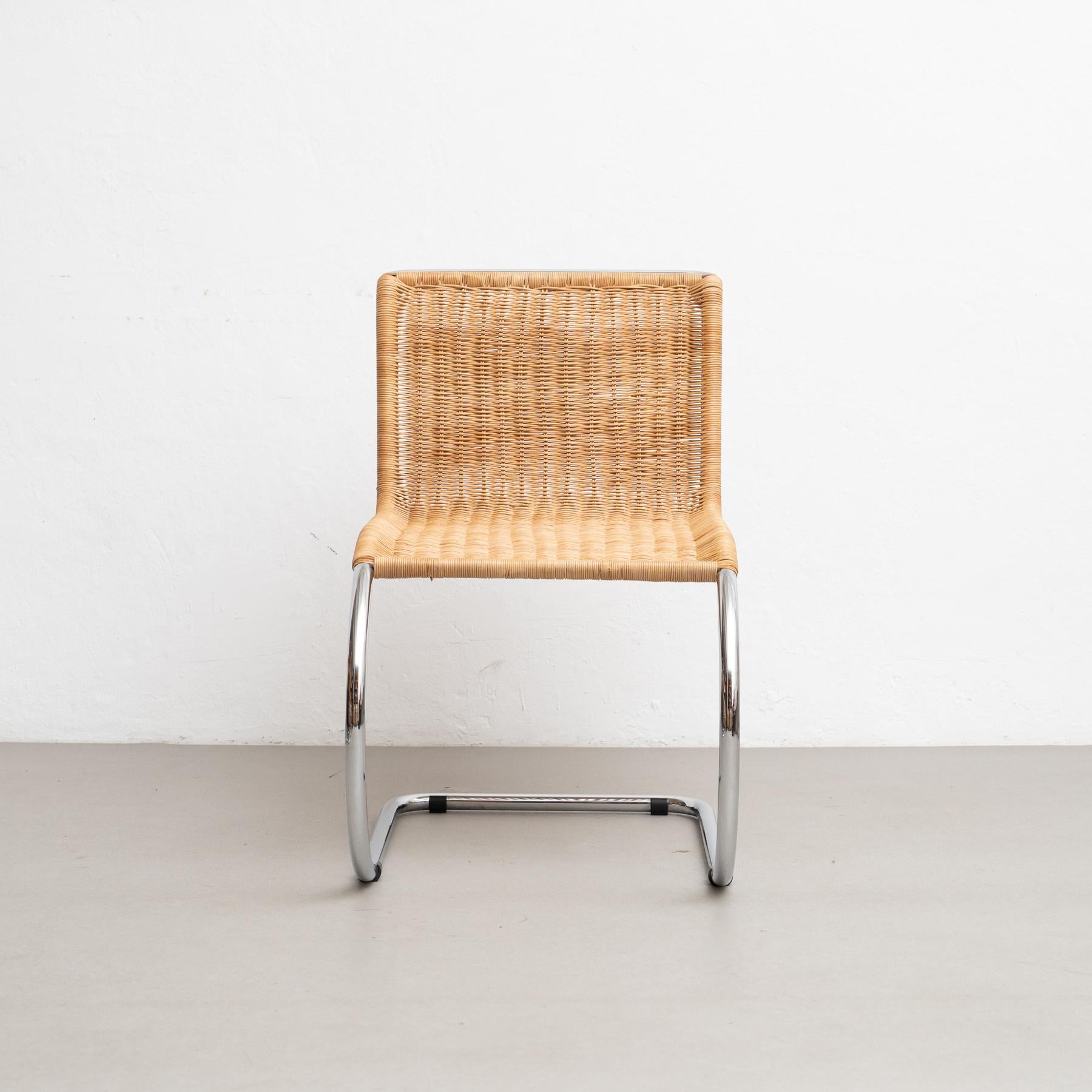Mies Van Der Rohe B42 Rattan Sessel, um 1960 (Moderne der Mitte des Jahrhunderts) im Angebot
