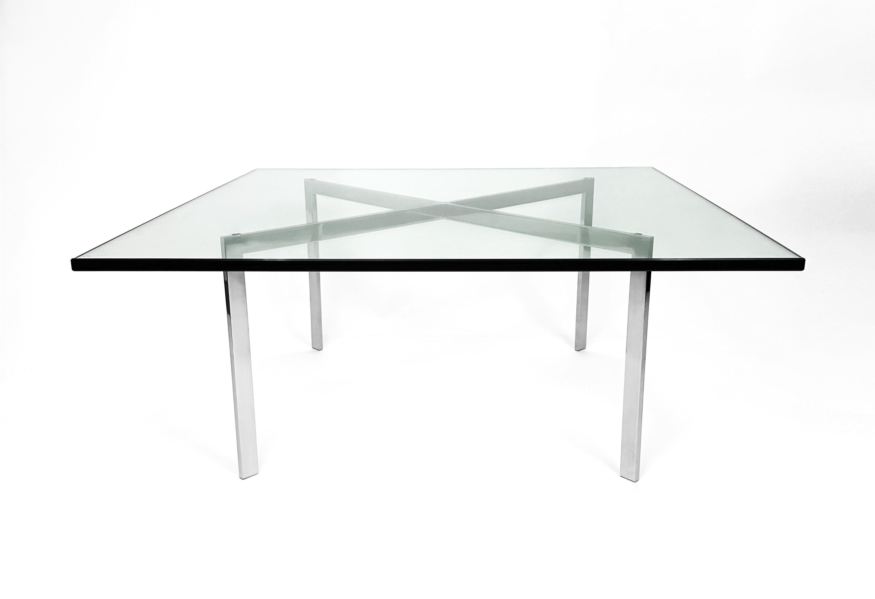 Mies van der Rohe Barcelona Coffee Table, Polished Chrome, 