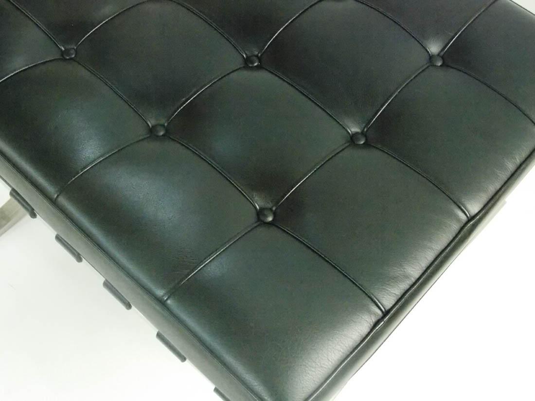 Leather Mies van der Rohe Barcelona Ottomans by Knoll