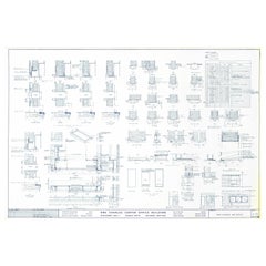 Mies van der Rohe Blueprint, One Charles Center, Baltimore, Zeitplan für die Tür