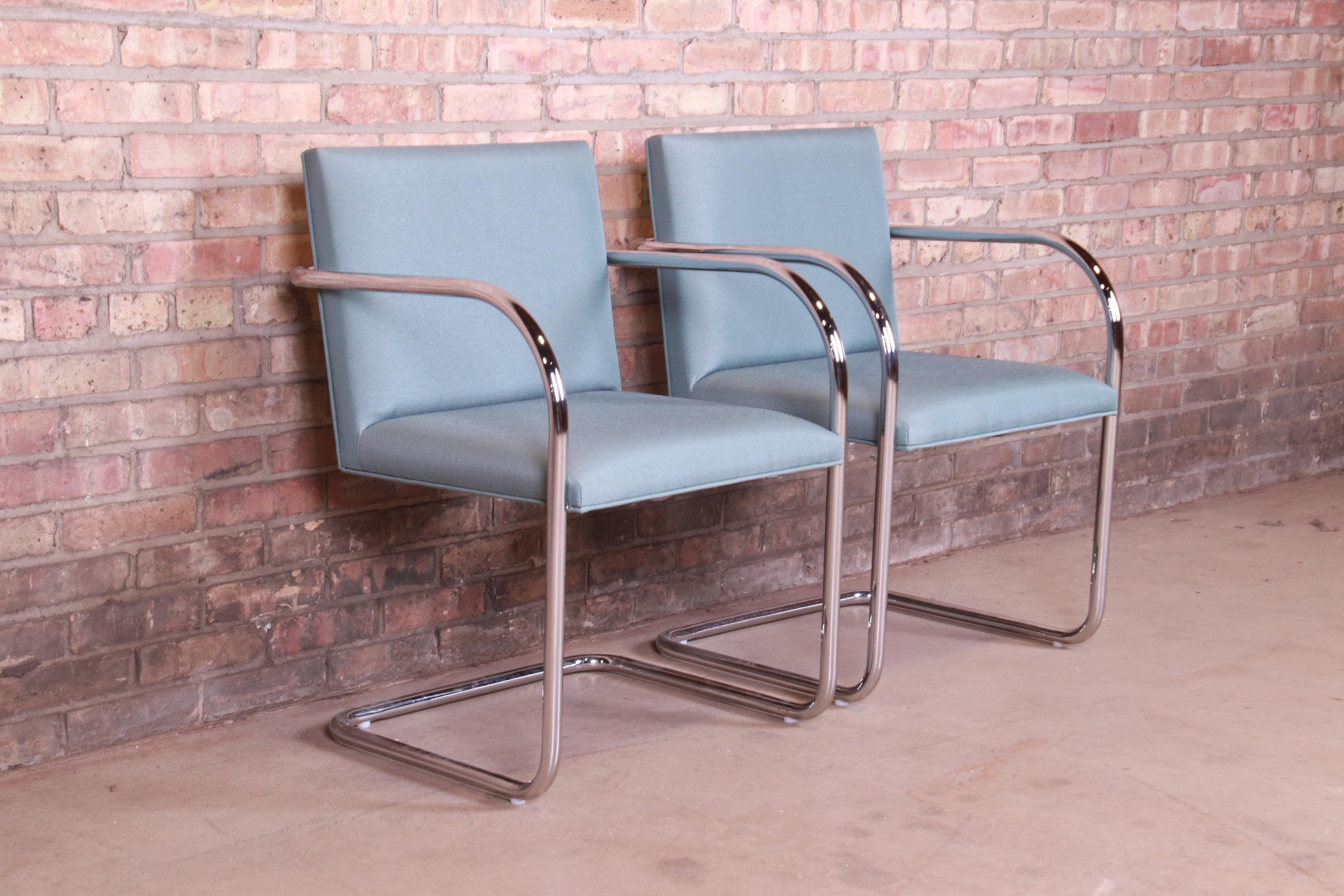 Mies van der Rohe Brno Club Chairs, Pair In Good Condition In South Bend, IN