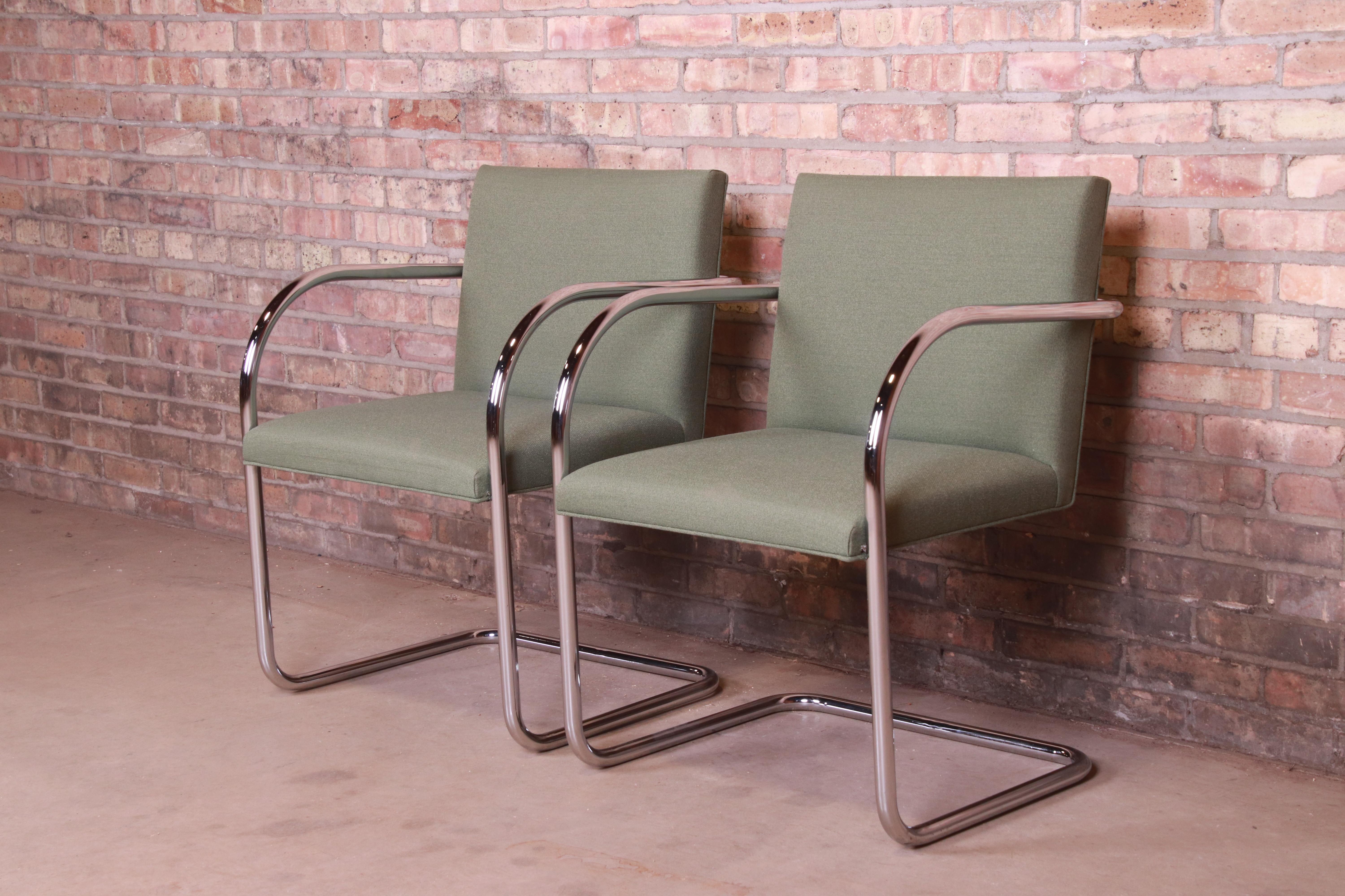 Mies van der Rohe Brno Club Chairs, Pair In Good Condition In South Bend, IN