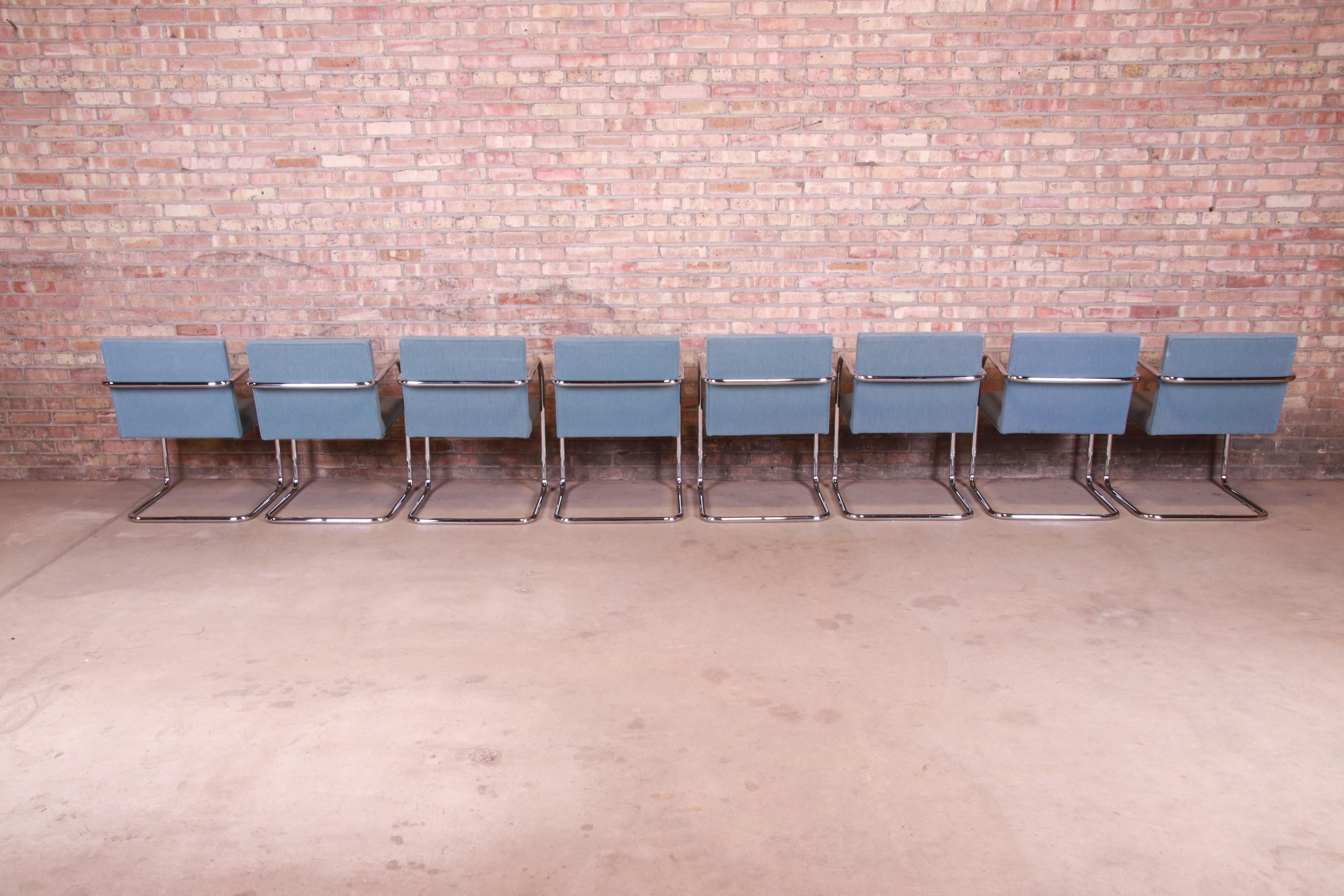20th Century Mies Van Der Rohe Brno Club Chairs, Set of Eight