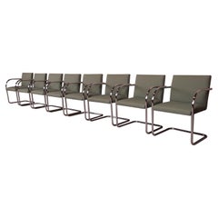 Mies van der Rohe Brno Club Chairs, Set of Eight