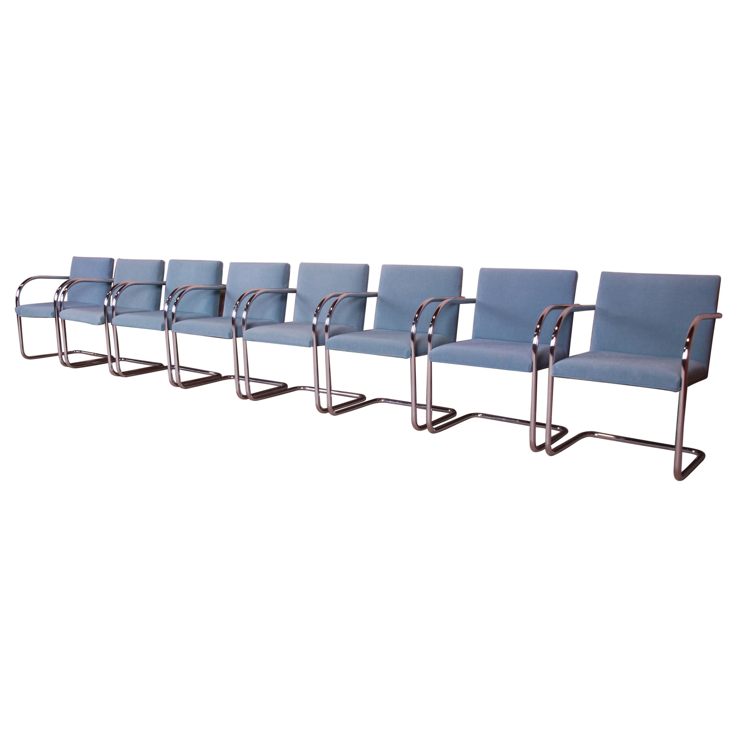 Mies Van Der Rohe Brno Club Chairs, Set of Eight
