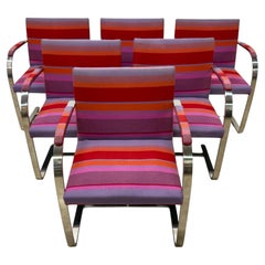 Mies Van Der Rohe Brno Dining Arm Chairs for Treitel Gratz - Set of Six