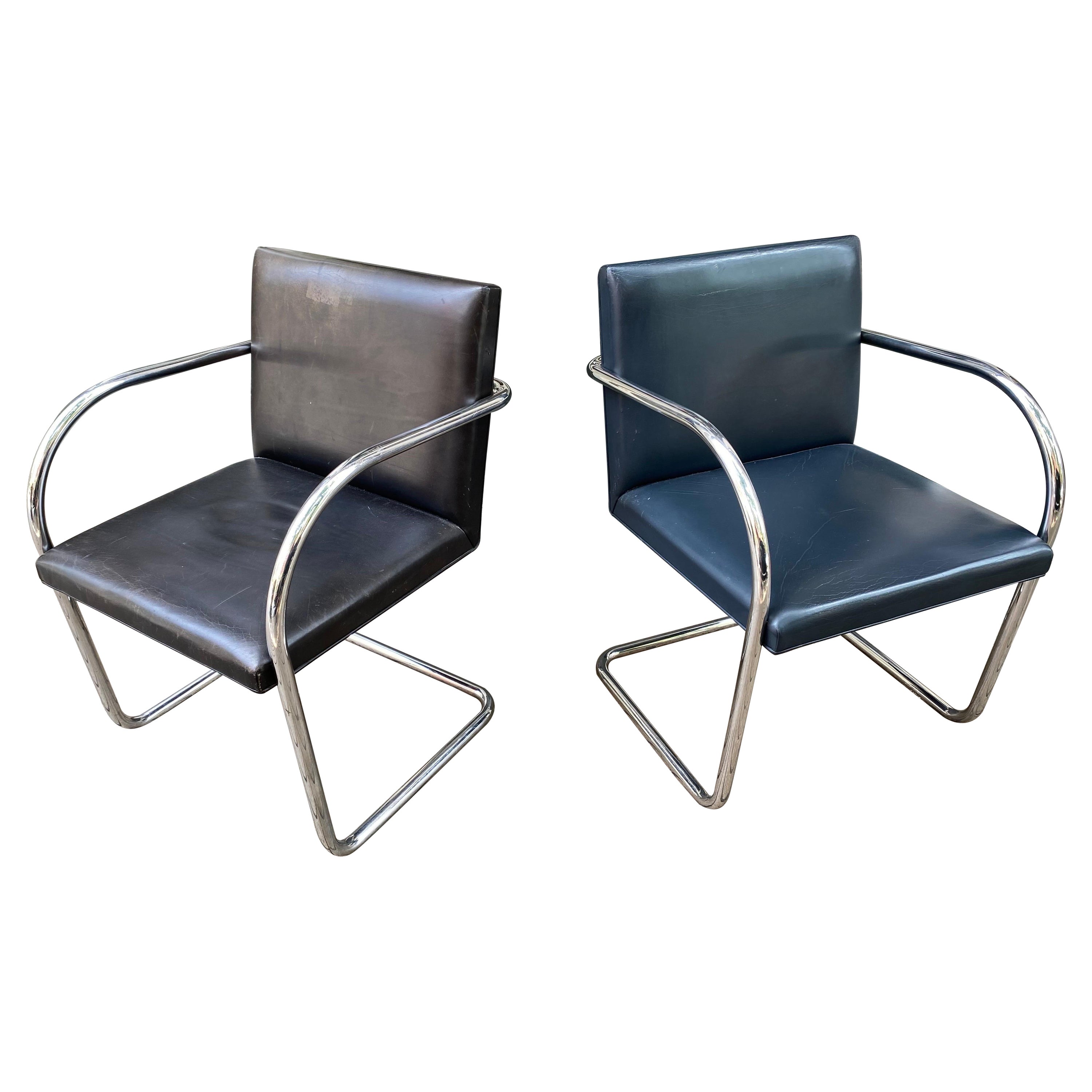 Mies van der Rohe Brünn röhrenförmiger Sessel von Knoll