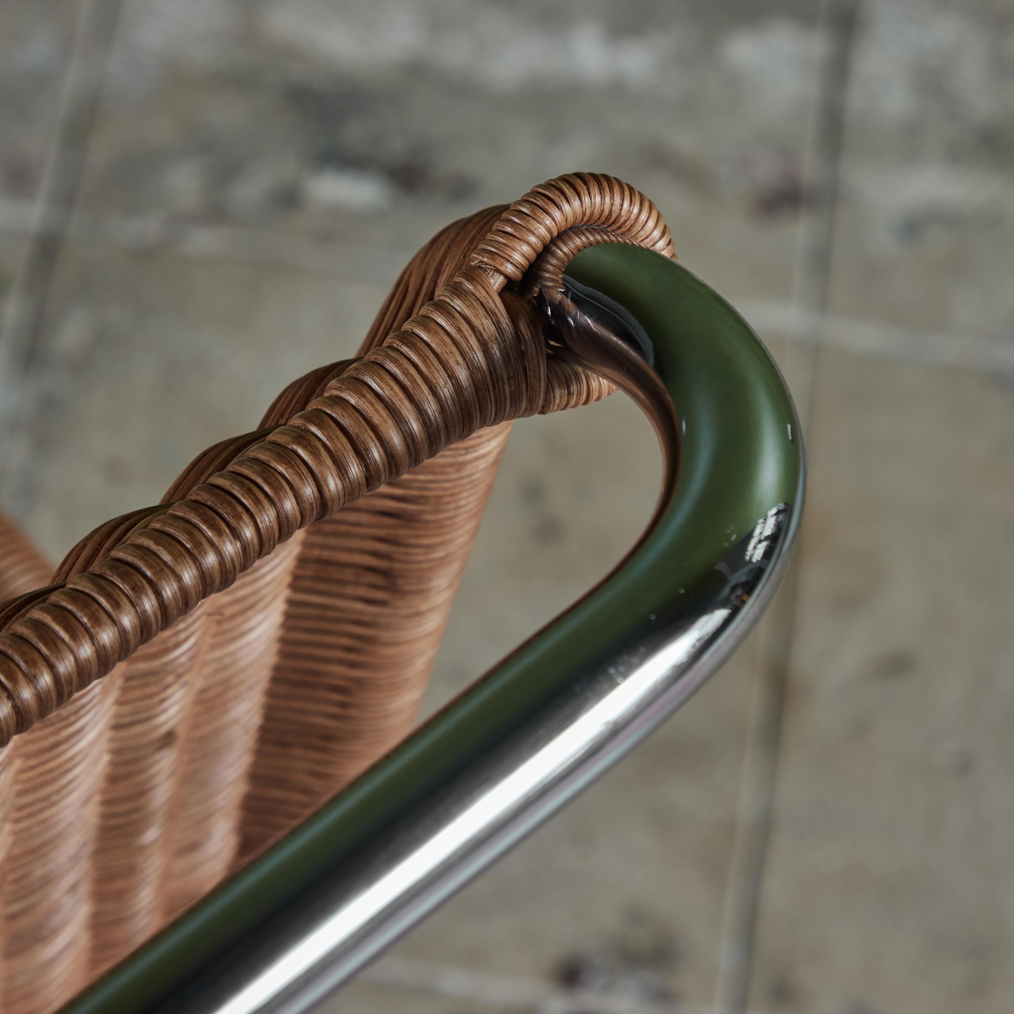 Mies Van Der Rohe Cantilevered Cane Dining Chair for Knoll 2