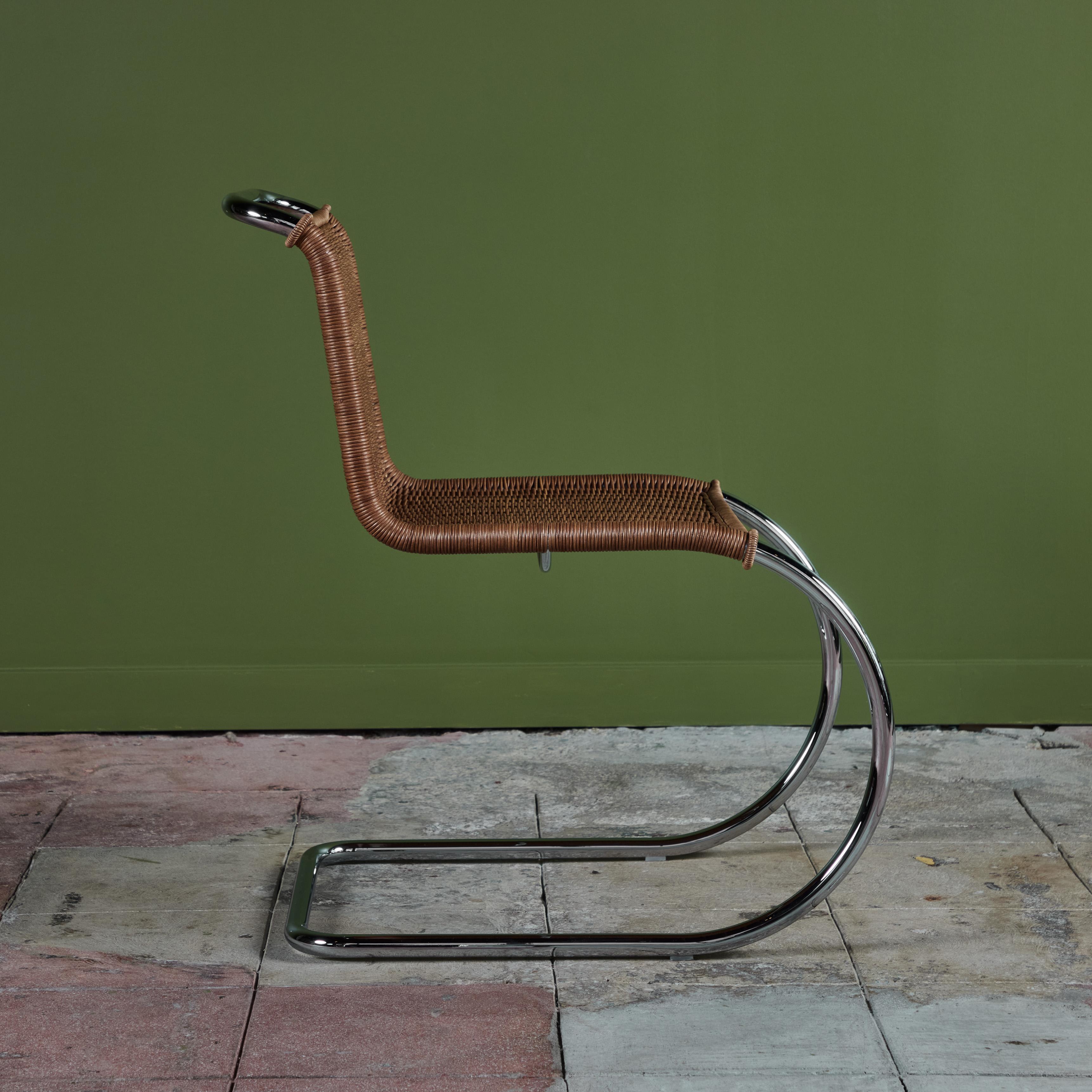 chrome and cane dining chairs