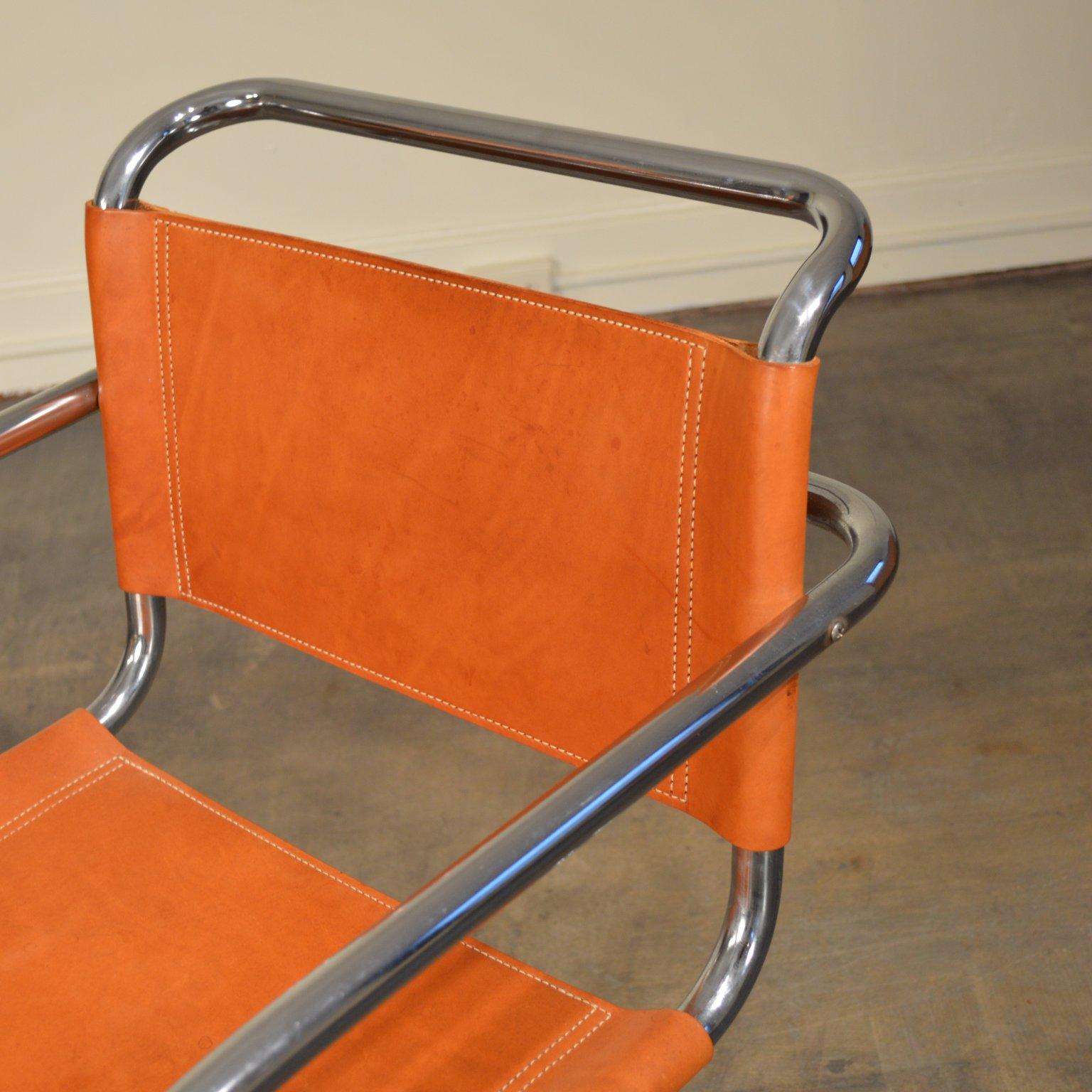 Leather Mies van der Rohe MR-20 Armchair 