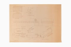 Mies van der Rohe Design Drawing, Couch