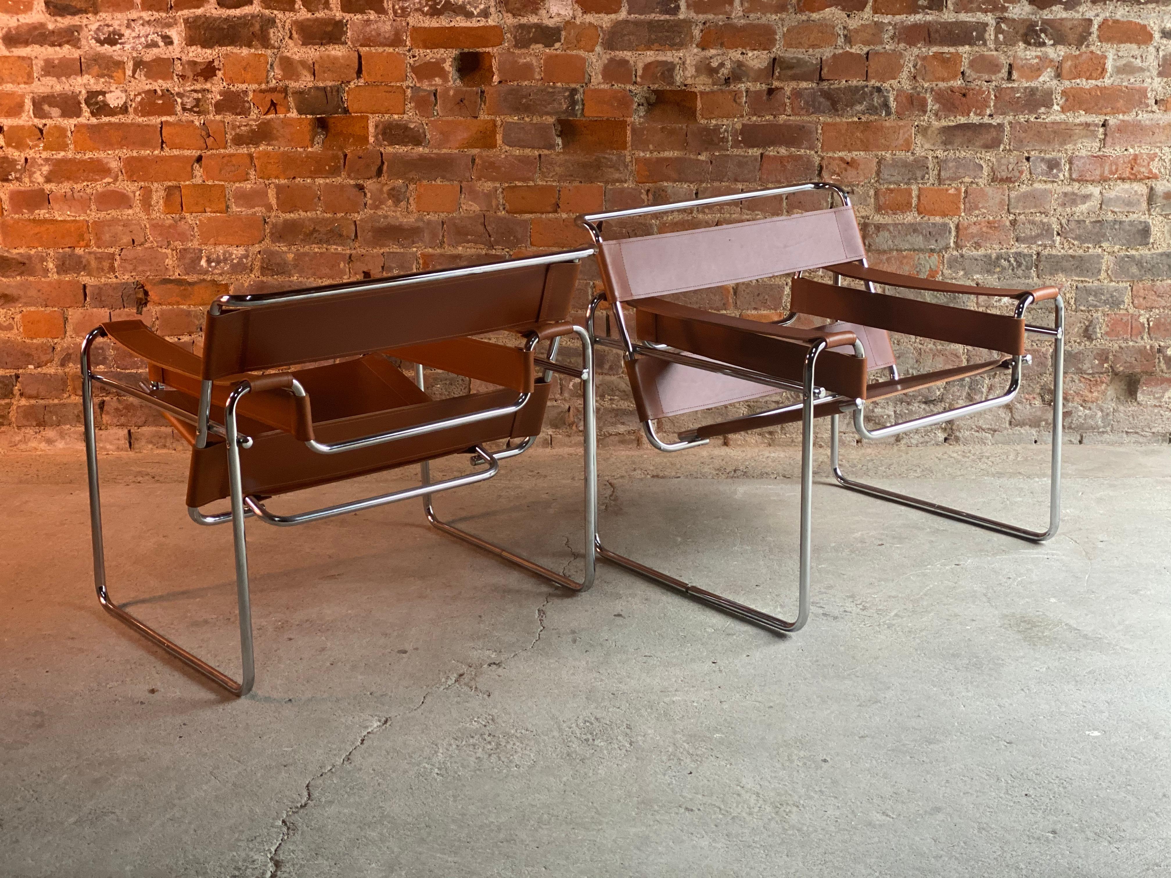 Bauhaus  Mies van der Rohe Design Wassily Chairs, circa 2000