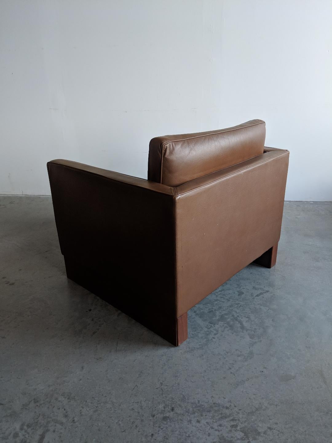 American Mies van der Rohe Designed Lounge Chair, circa 1968