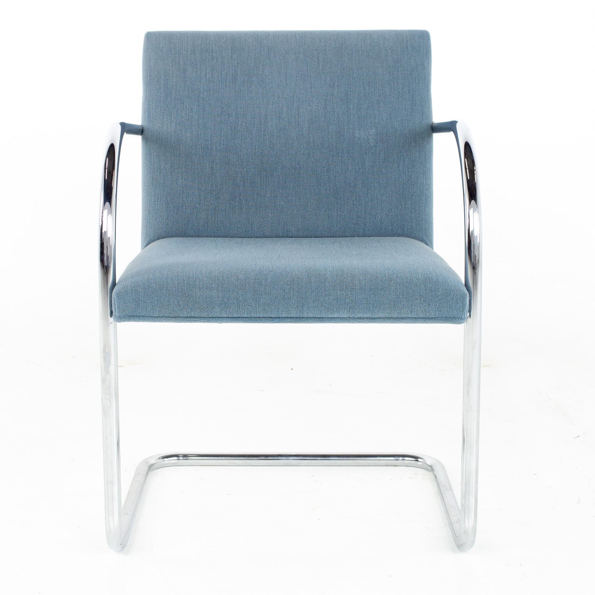 Mies Van Der Rohe for Gordon International BRNO MCM Tubular Arm Chair, Set 12 3