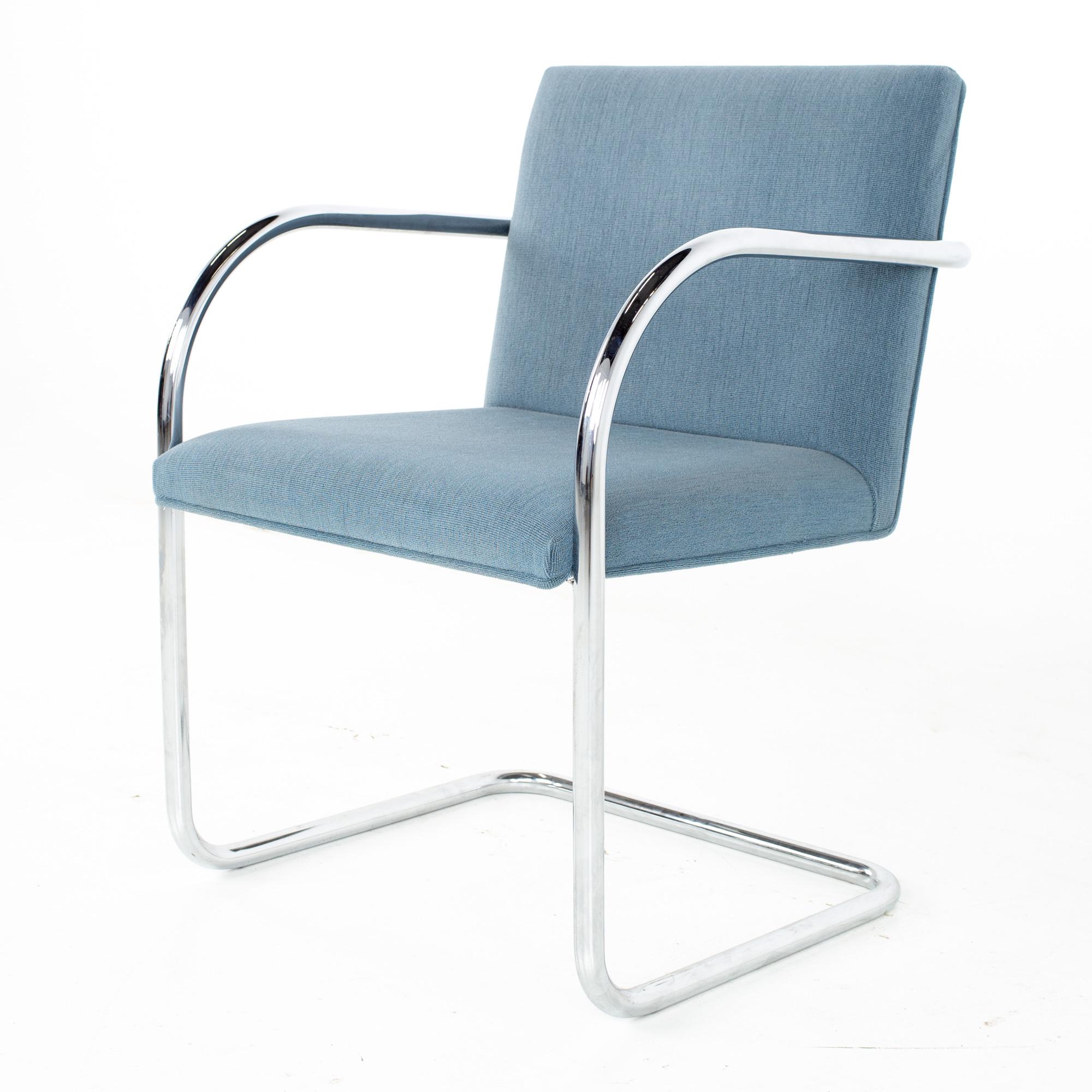 Mies Van Der Rohe for Gordon International BRNO MCM Tubular Arm Chair, Set 12 4
