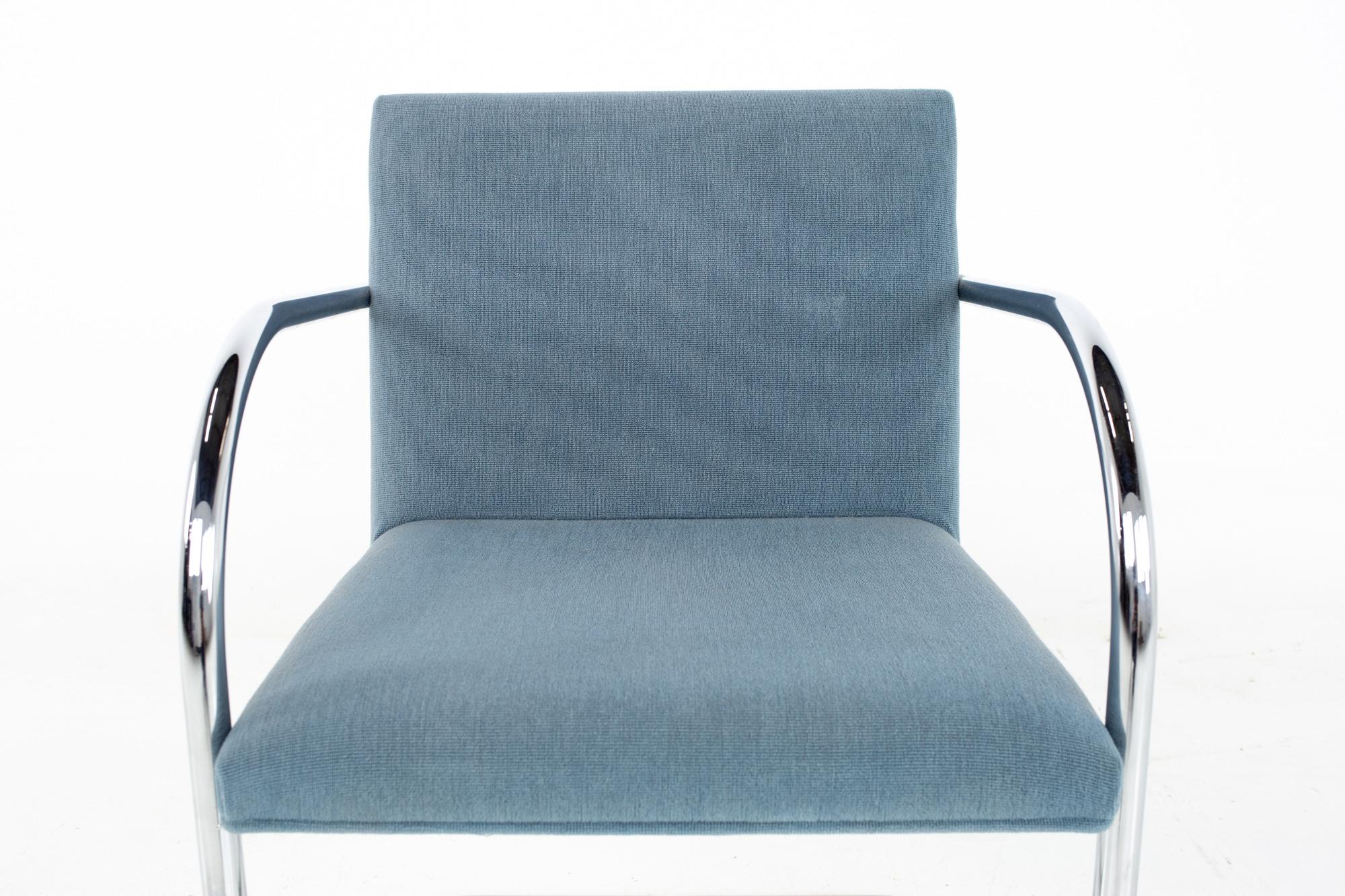 Mies Van Der Rohe for Gordon International BRNO MCM Tubular Arm Chair, Set 12 6