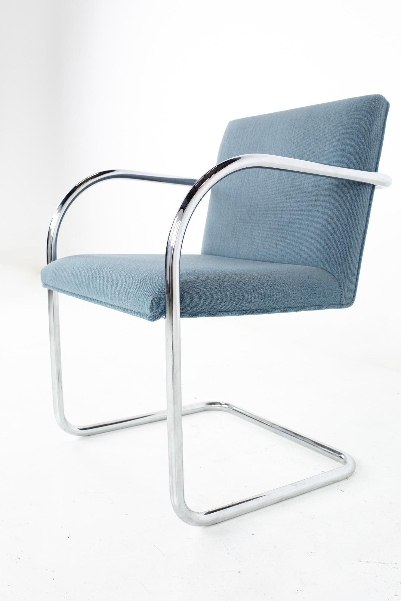 Mies Van Der Rohe for Gordon International BRNO MCM Tubular Arm Chair, Set 12 7