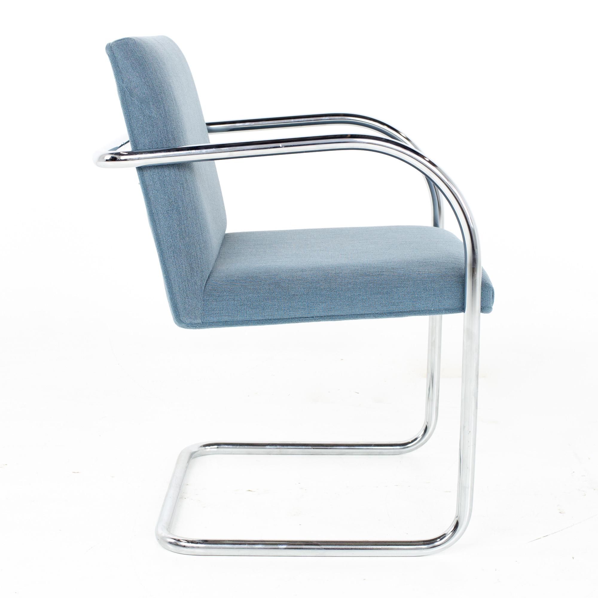 Mies Van Der Rohe for Gordon International BRNO MCM Tubular Arm Chair, Set 12 8