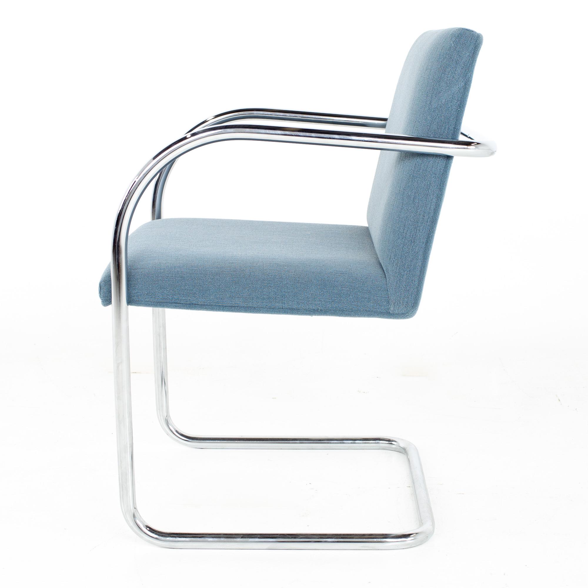 Mies Van Der Rohe for Gordon International BRNO MCM Tubular Arm Chair, Set 12 10