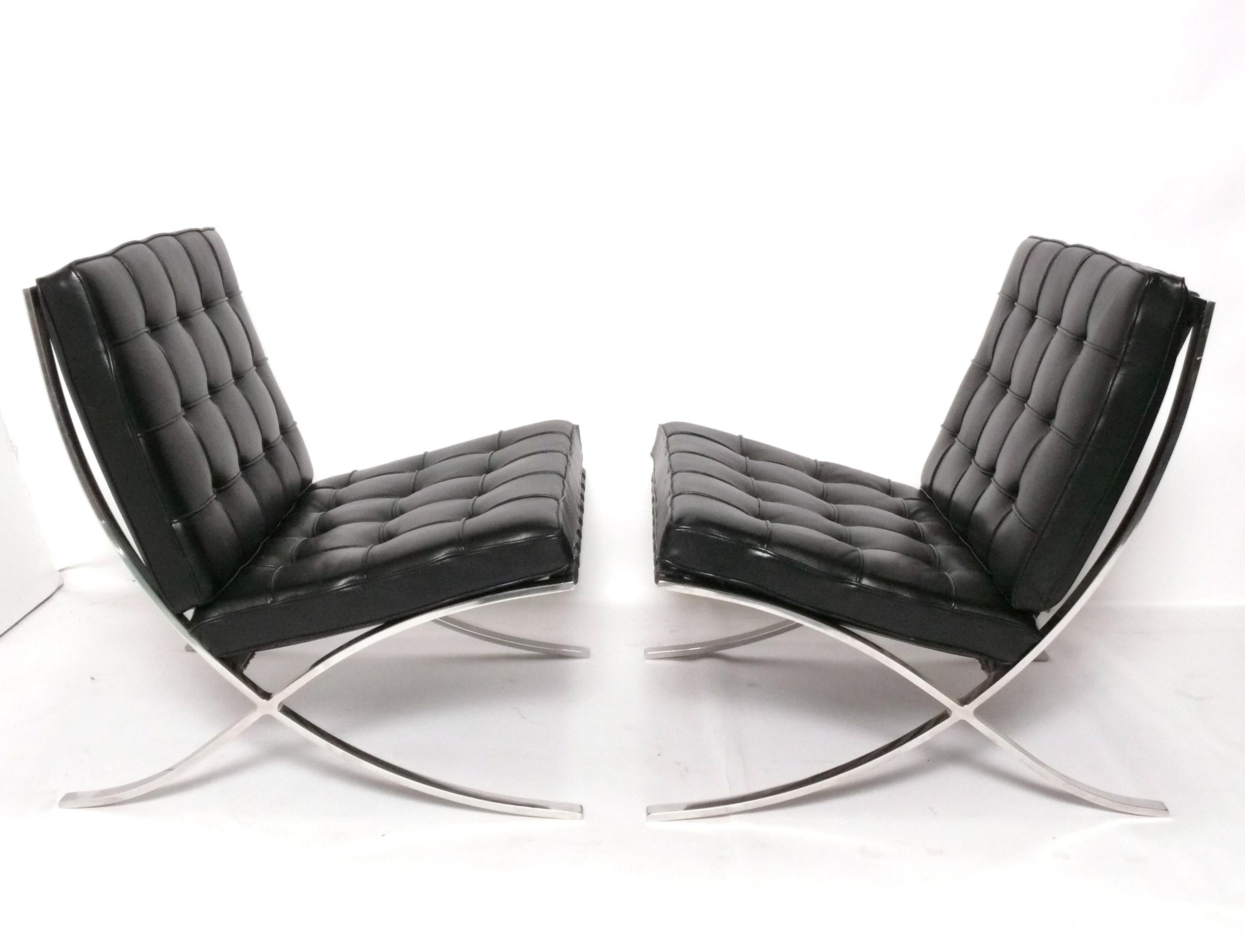 Mies van der Rohe para Knoll Sillas y otomana Barcelona en Bueno estado para la venta en Atlanta, GA