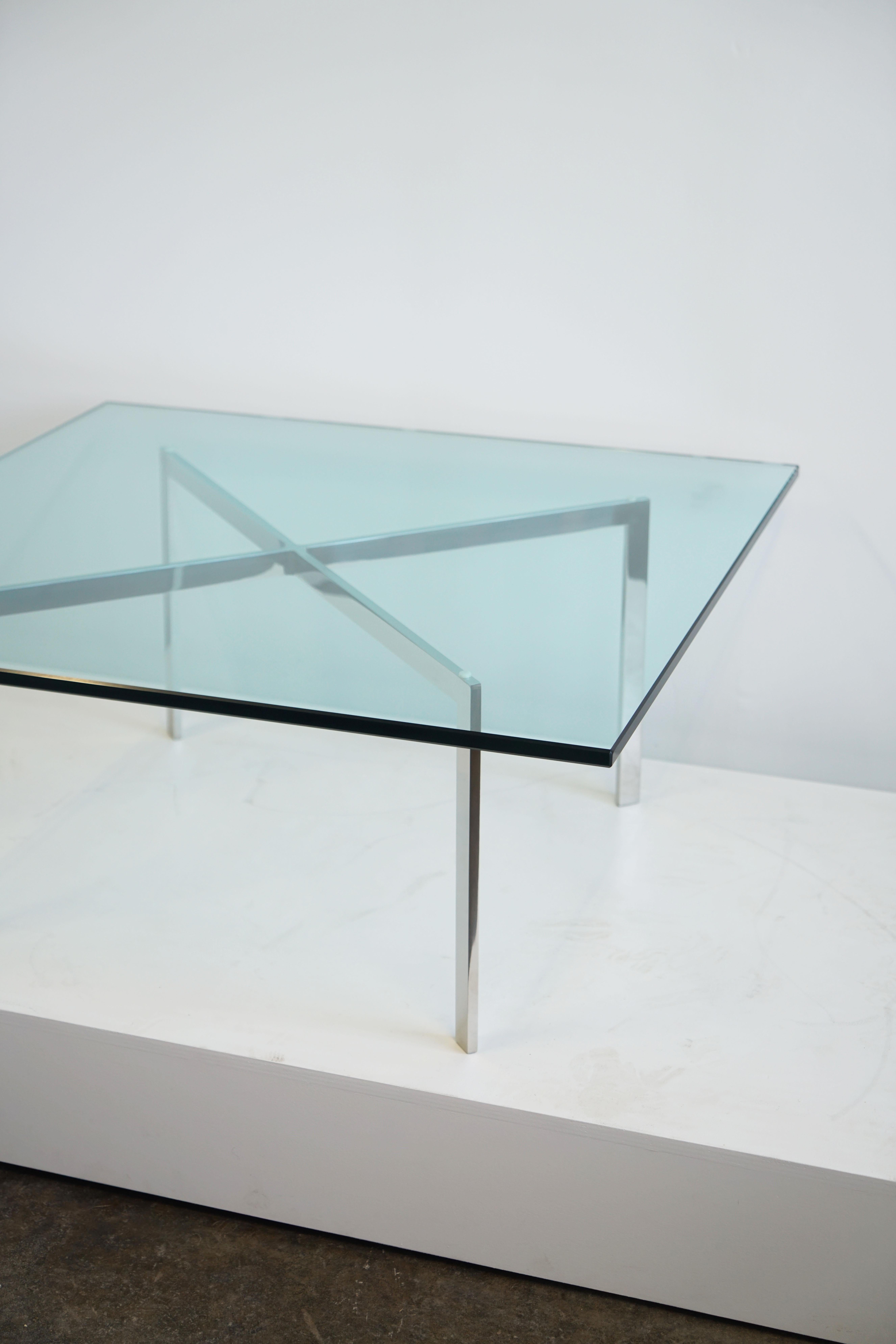 Mid-Century Modern Mies Van Der Rohe for Knoll Barcelona Coffee Table, near perfect