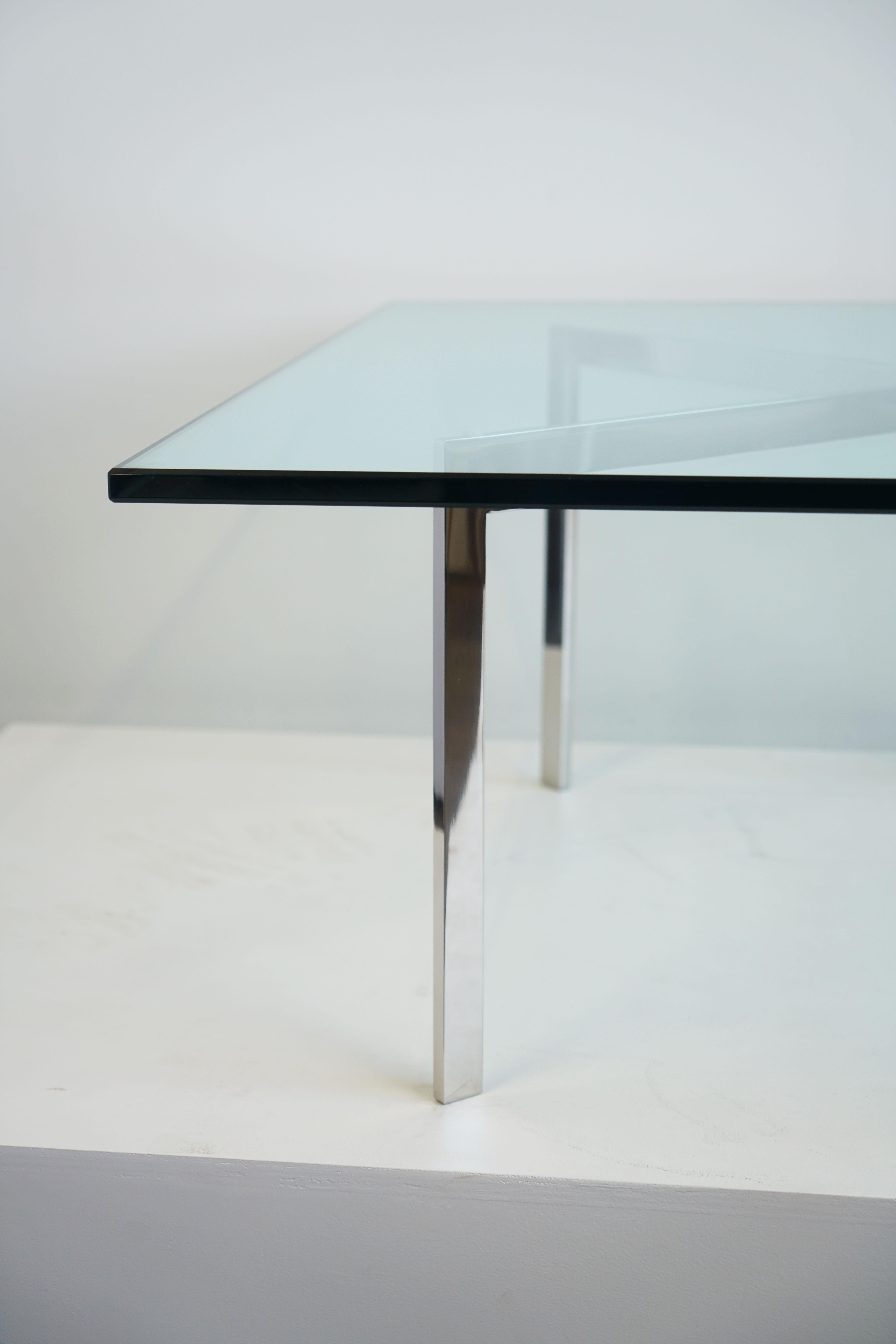 Mies Van Der Rohe for Knoll Barcelona Coffee Table, near perfect In Good Condition In Chicago, IL