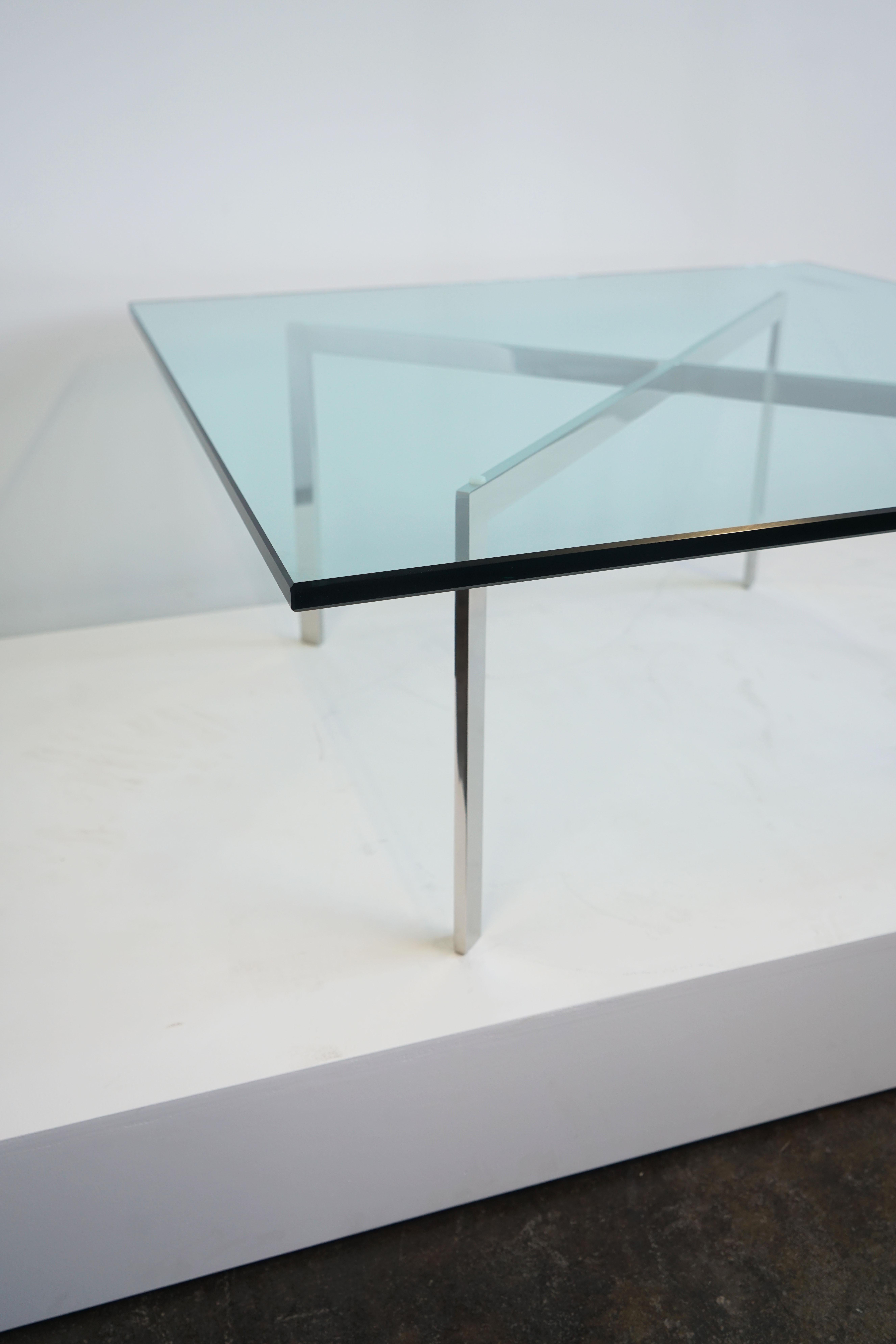 Late 20th Century Mies Van Der Rohe for Knoll Barcelona Coffee Table, near perfect