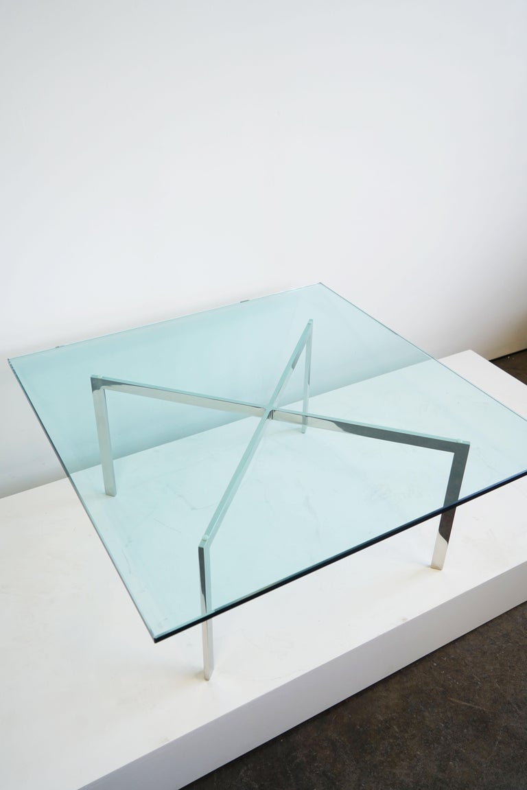 Mies Van Der Rohe for Knoll Barcelona Coffee Table, near perfect For