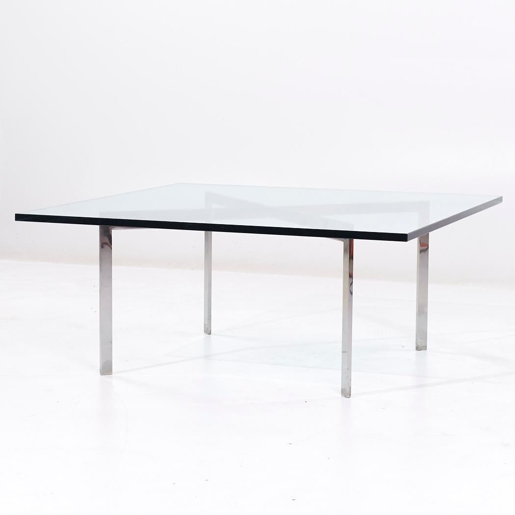 Fin du 20e siècle Table basse du milieu du siècle dernier Mies van der Rohe pour Knoll Barcelona en vente