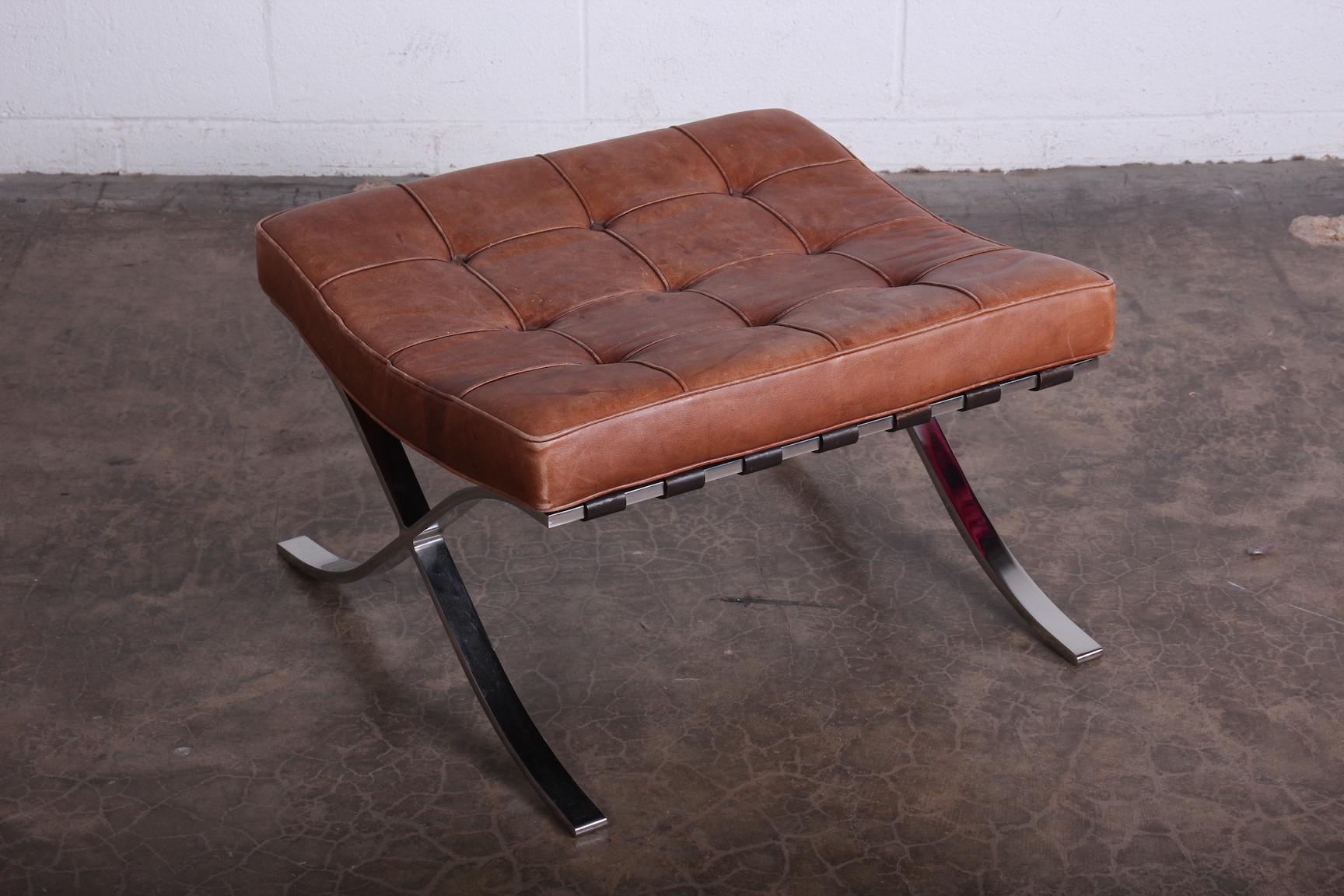 Mies ban der Rohe for Knoll Barcelona Ottoman In Good Condition In Dallas, TX