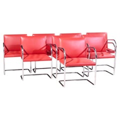 Mies van der Rohe per Knoll BRNO Sedie da pranzo a sbalzo cromate - Set di 8