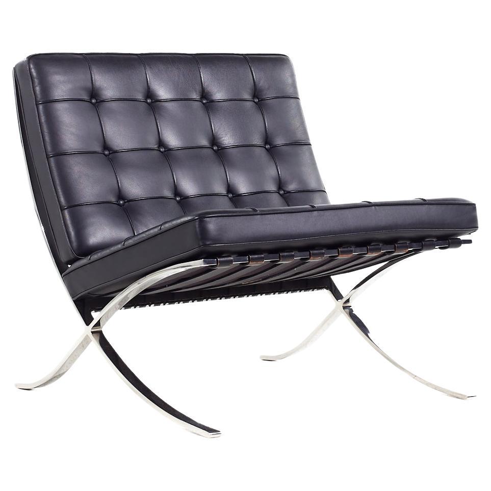 SOLD 02/23/24 Mies van der Rohe for Knoll MCM Steel Frame Barcelona Lounge Chair