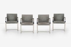 Mies van der Rohe for Knoll set of Four Bruno Chairs