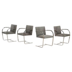 Vintage Mies van der Rohe for Knoll set of Four Bruno Chairs