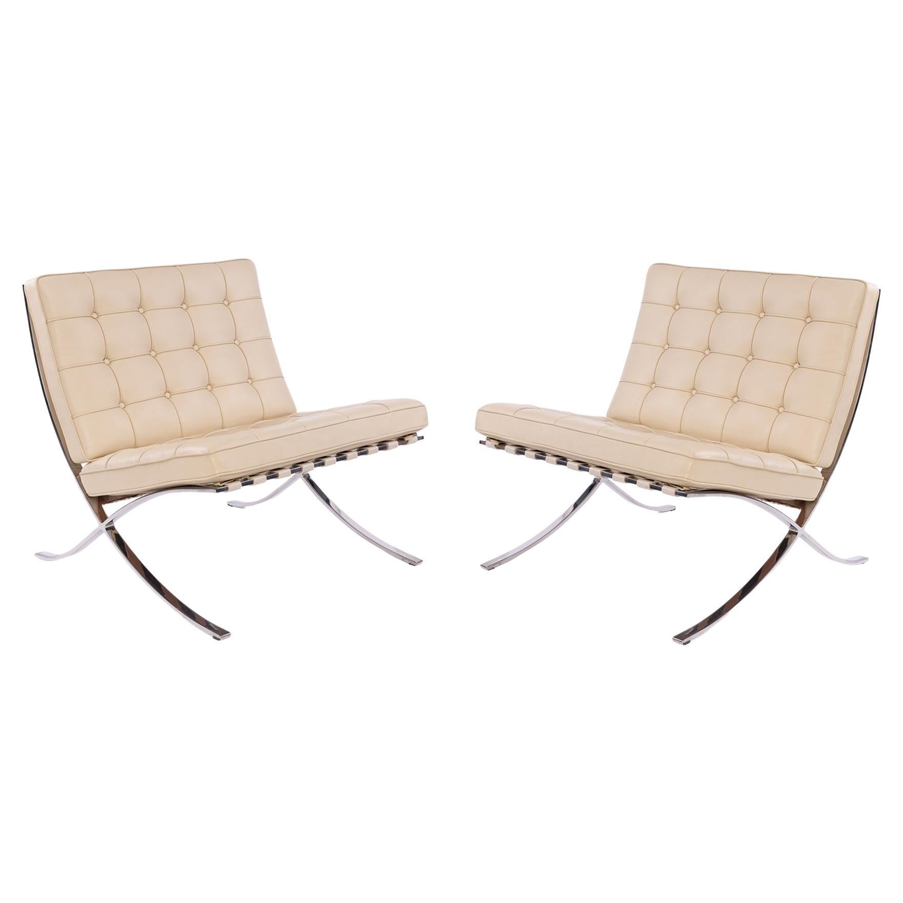 Mies Van Der Rohe Knoll Barcelona Chairs