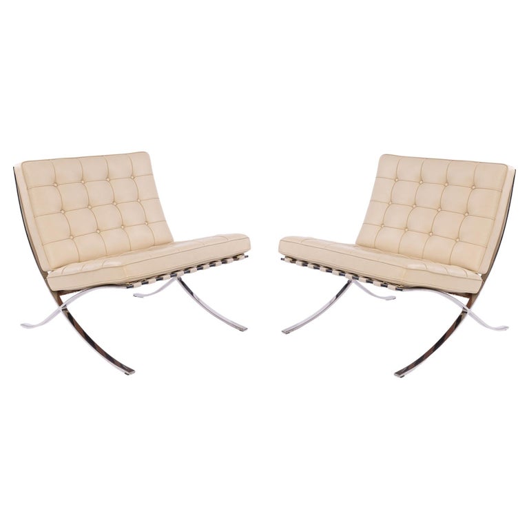 Mies Van Der Rohe Knoll Barcelona Chairs For Sale at 1stDibs