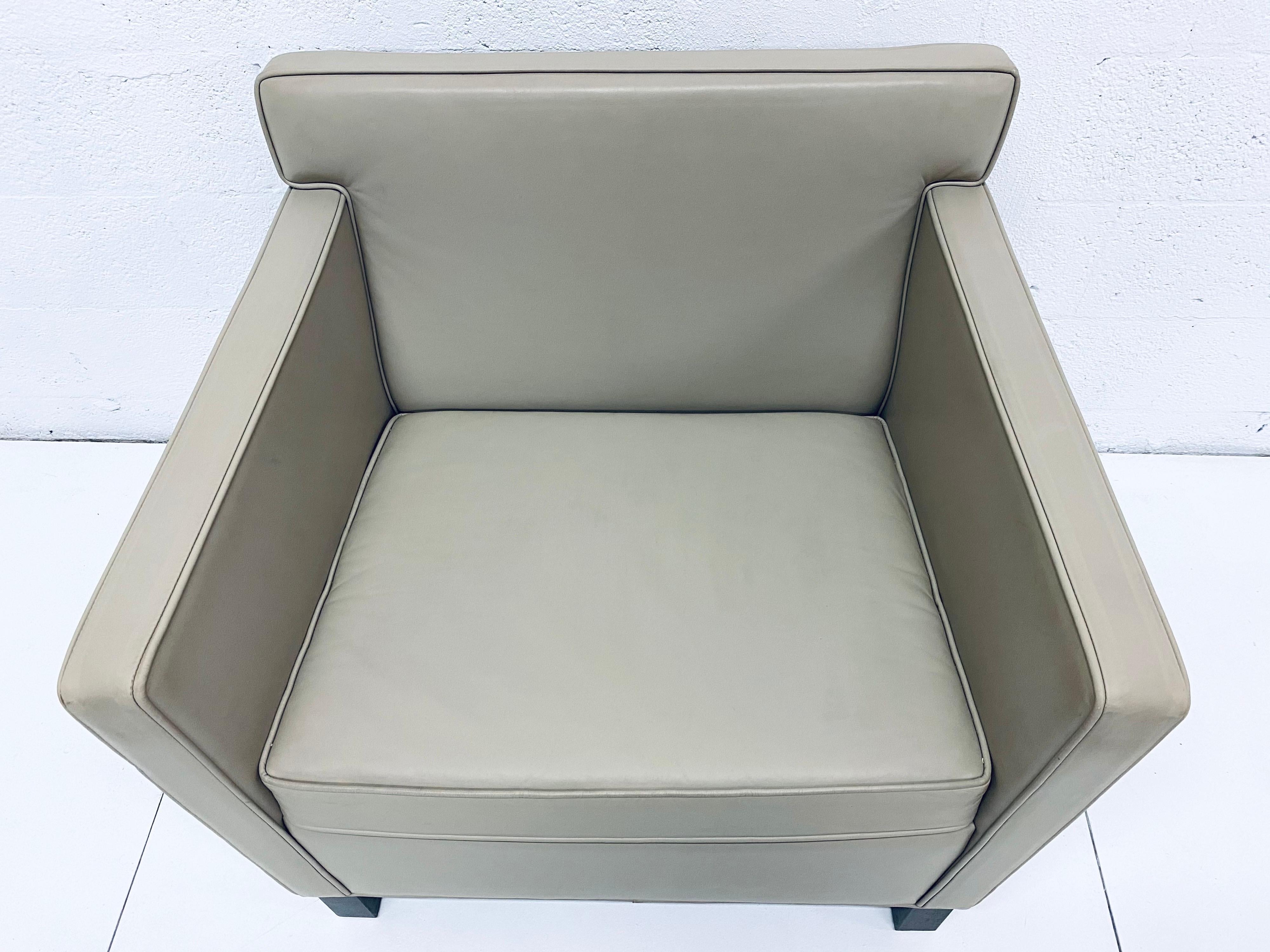 Mies van der Rohe Krefeld Leder-Clubsessel für Knoll International im Angebot 6