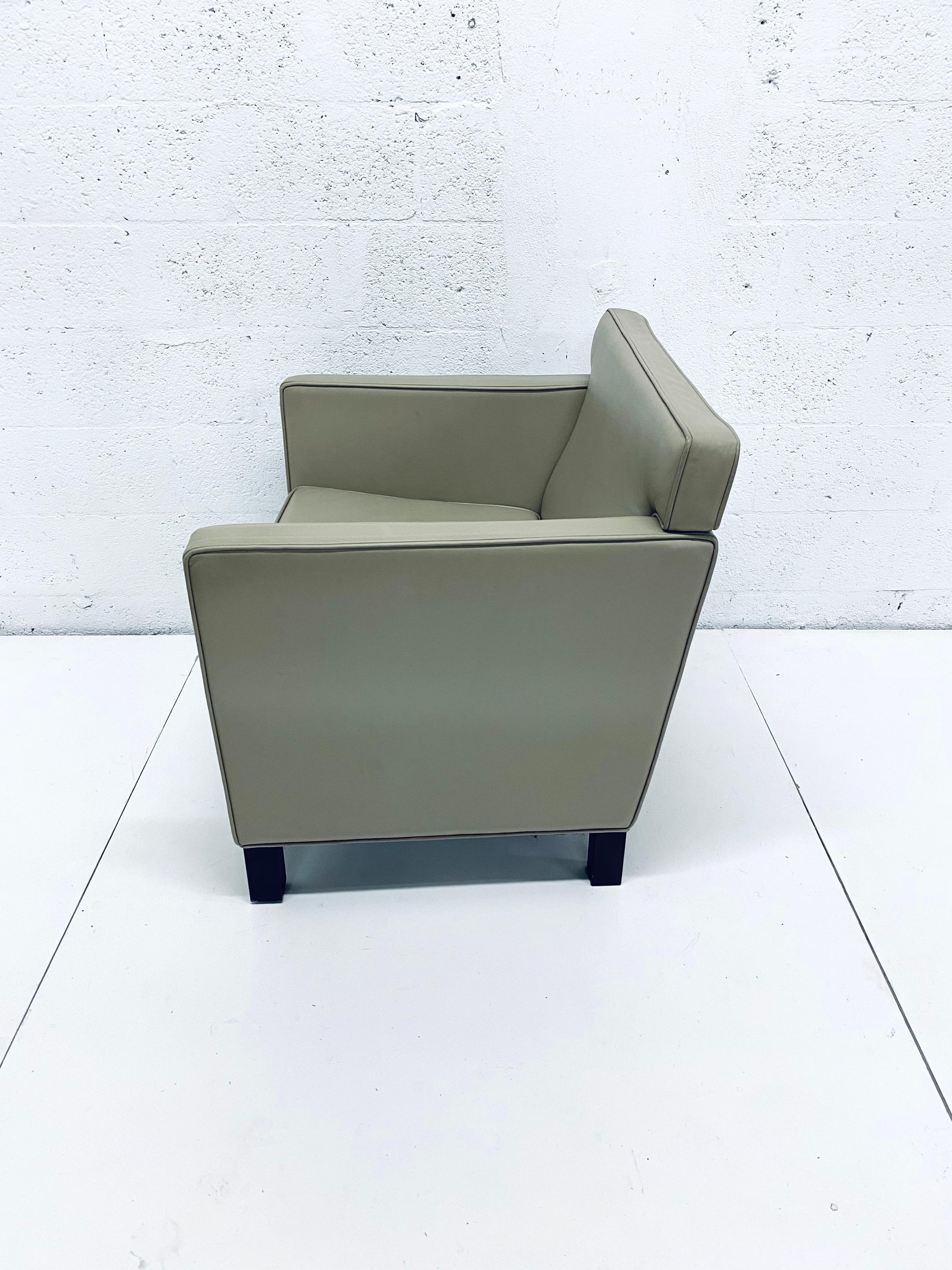 Mies van der Rohe Krefeld Leder-Clubsessel für Knoll International im Angebot 2