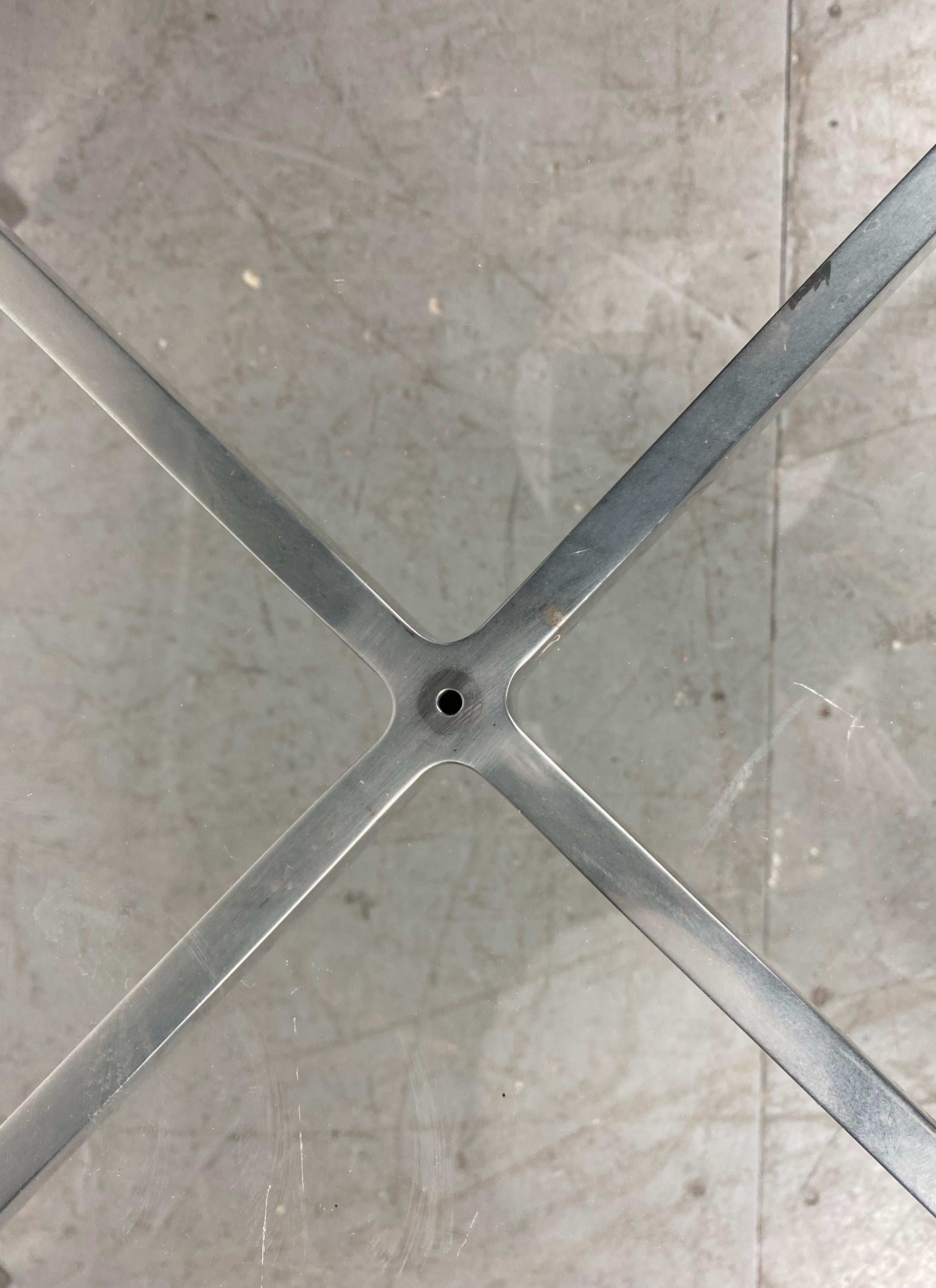 Late 20th Century Mies Van Der Rohe Label Stamped Barcelona Table, Knoll Products, circa 1970s