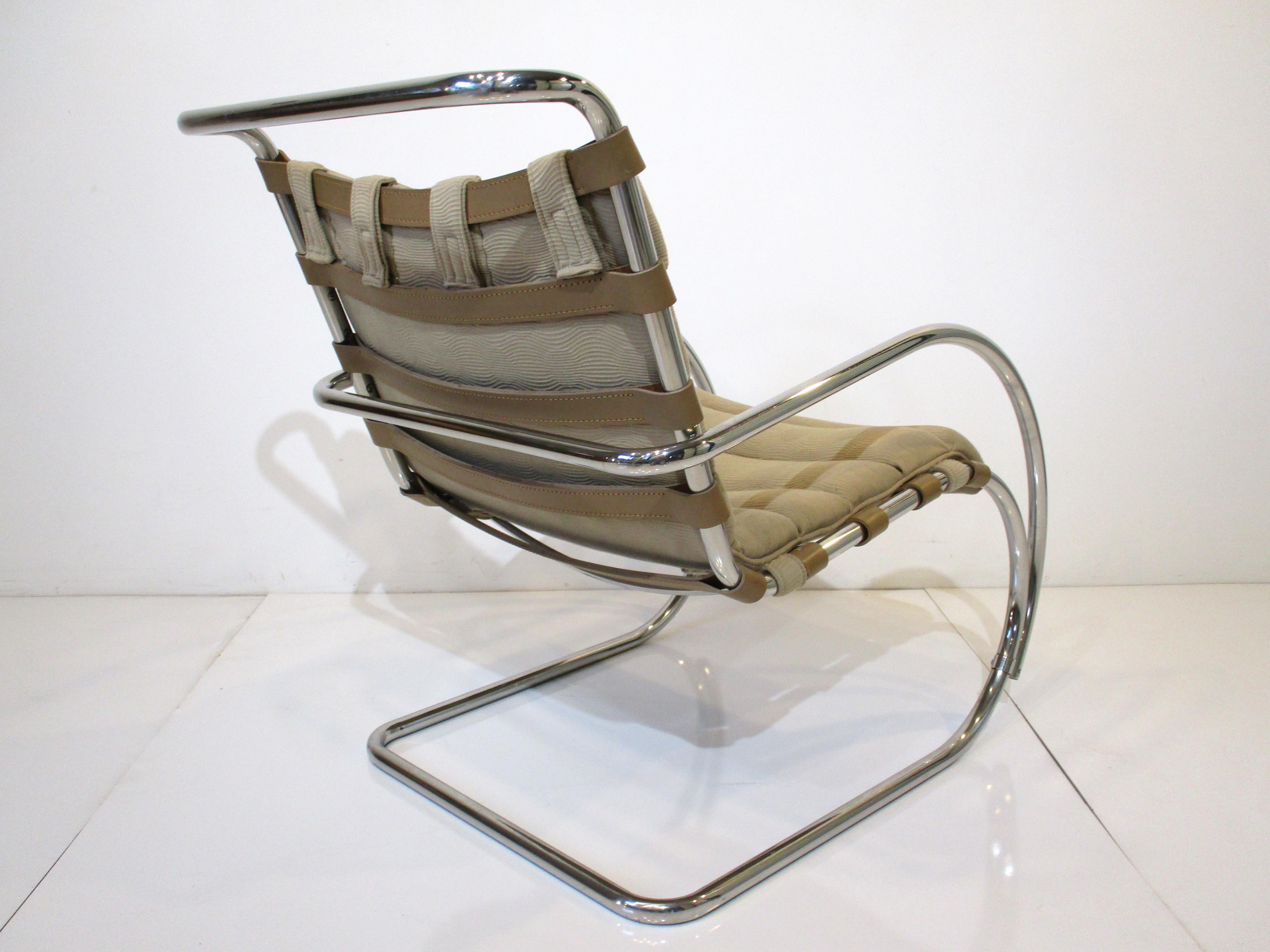 American Mies Van der Rohe Lounge Chair for Knoll 