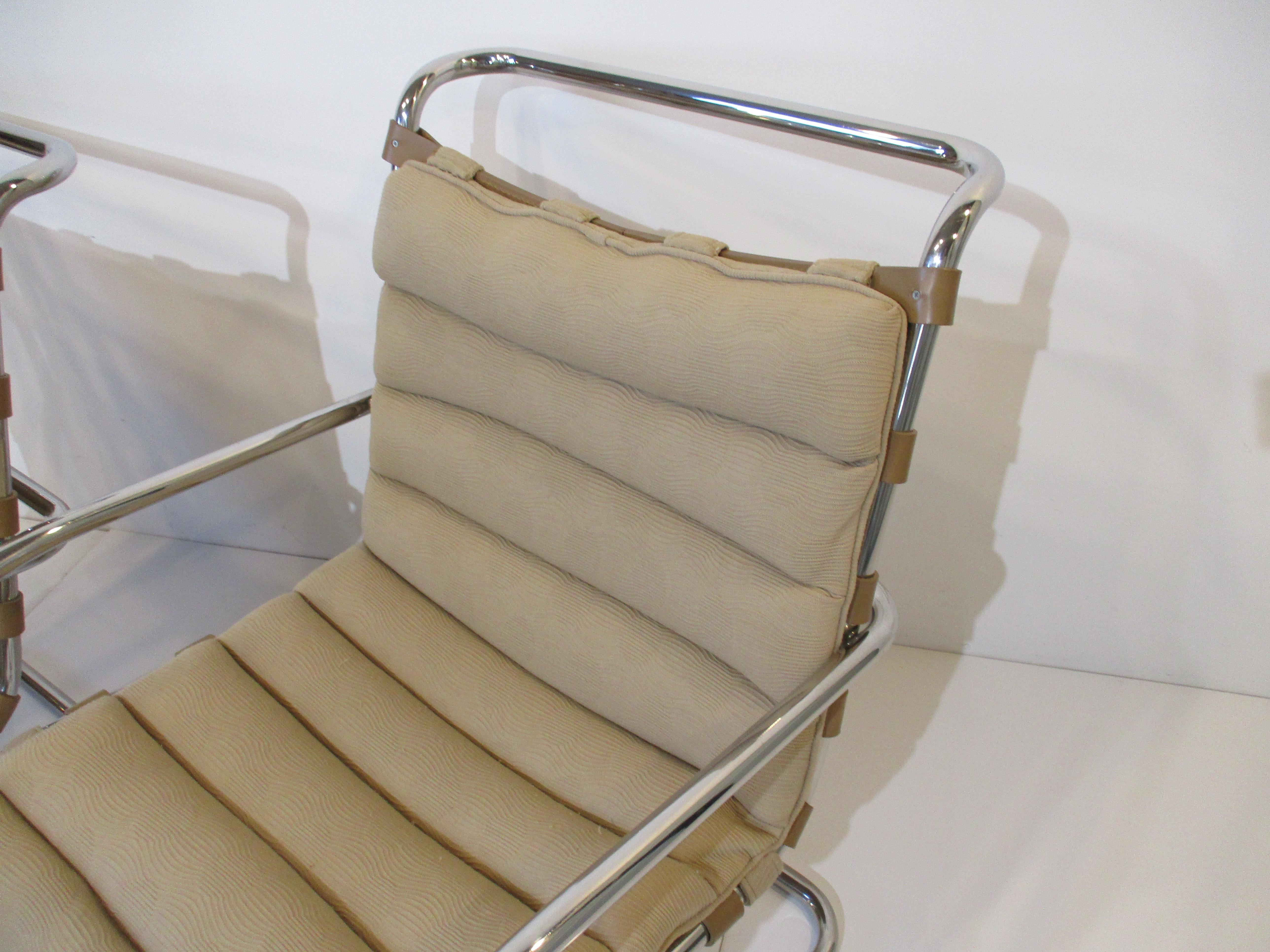 Steel Mies Van der Rohe Lounge Chair for Knoll 